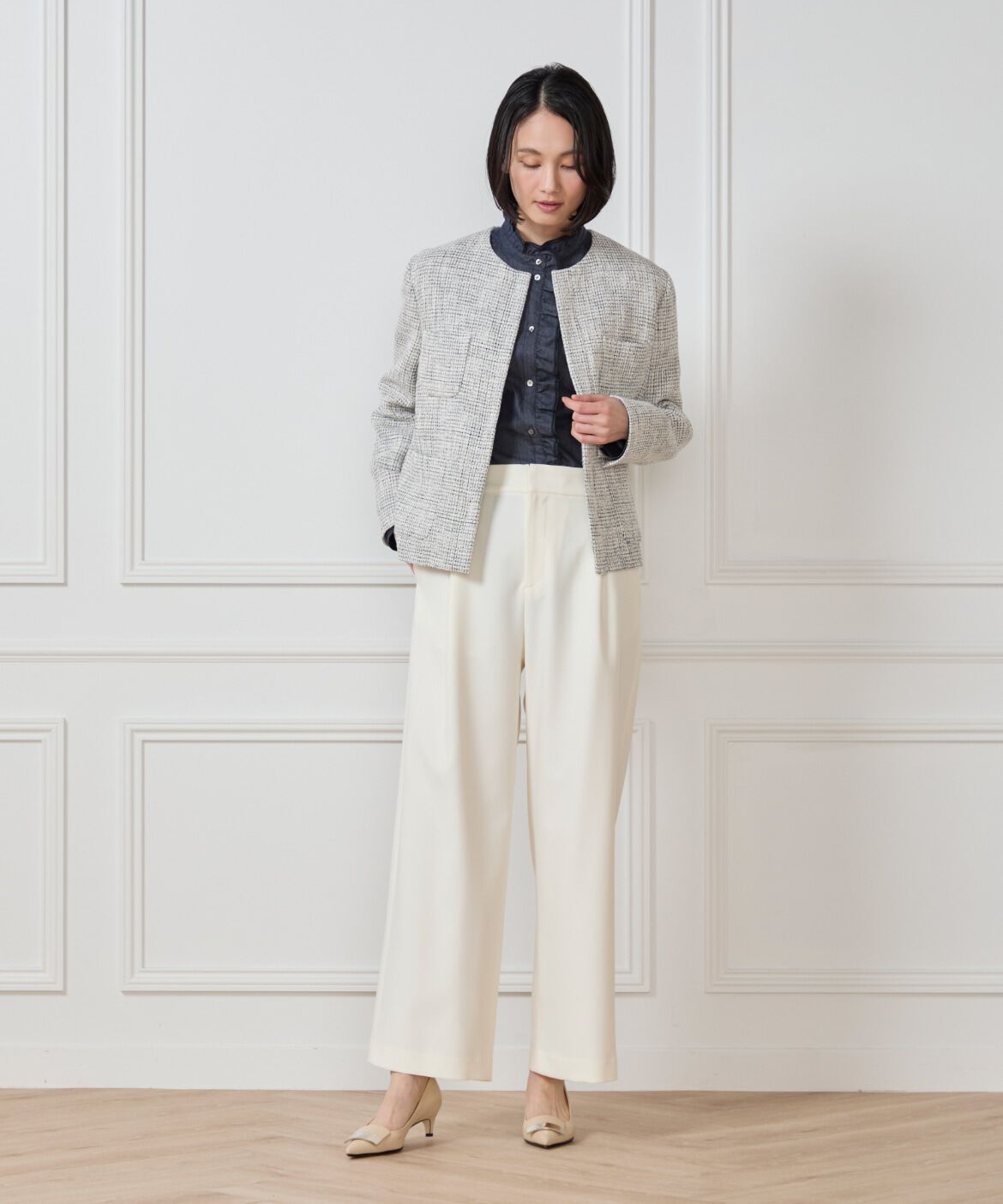 7-IDconcept.「デニムライクワイドパンツ」|その他|