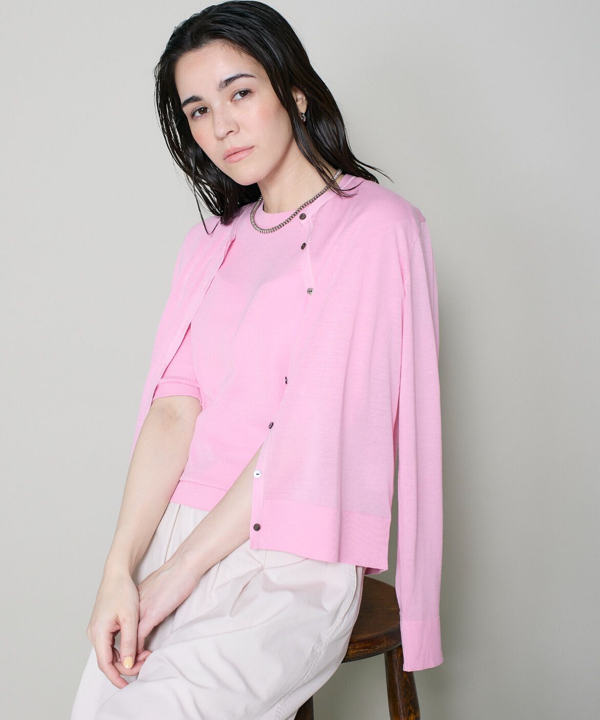 DAY by DAY it&rsquo;s international「クルーネックカーディガン《ガスコットン》」|カーディガン|