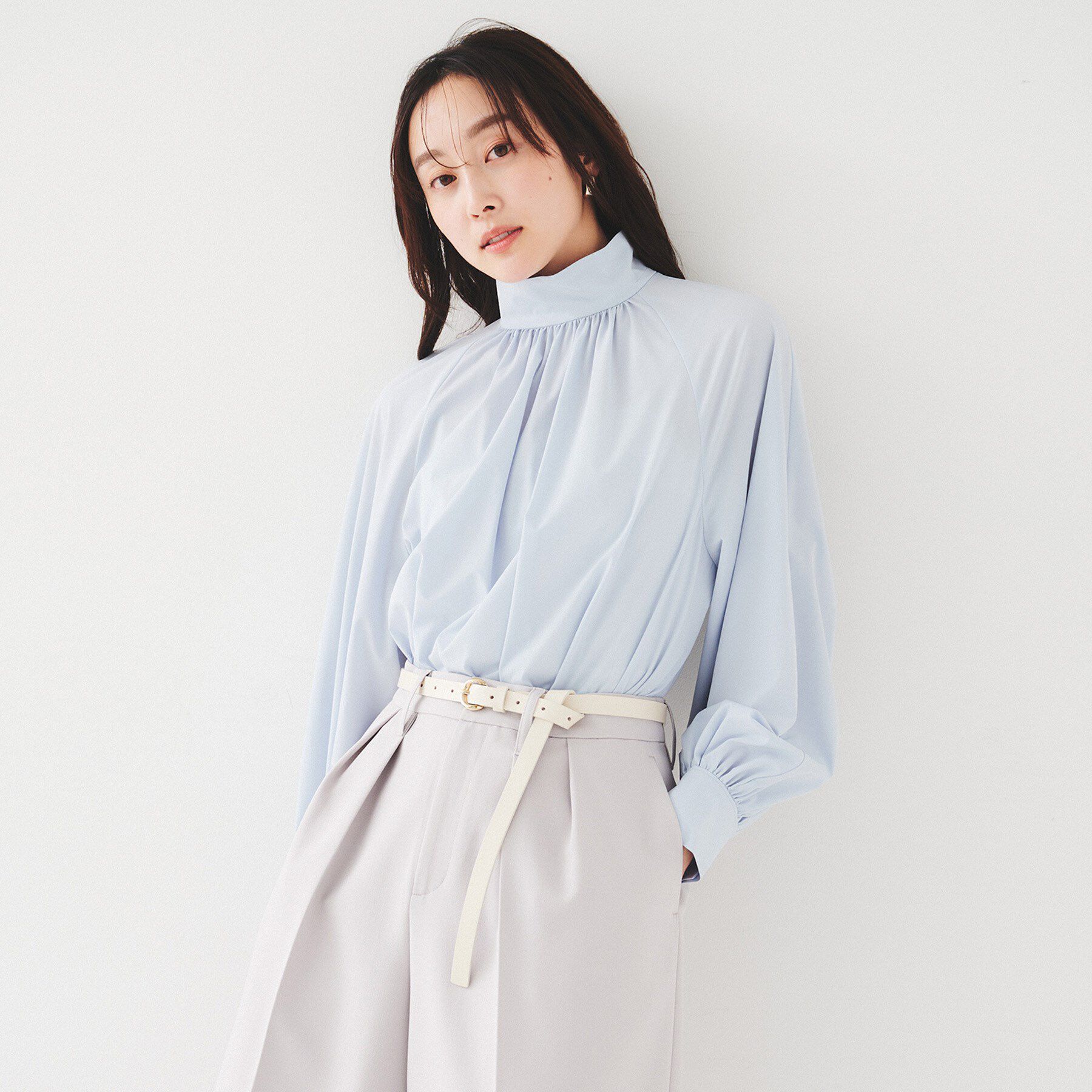 UNTITLED「【古畑星夏さん着用/本革 旬トレンド】ナローベルト」|ベルト|