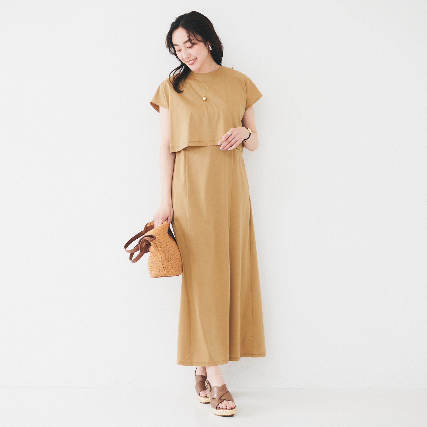 UNTITLED「【洗える／夏ワンピ／2WAY】ジャージワンピース」|ワンピース|