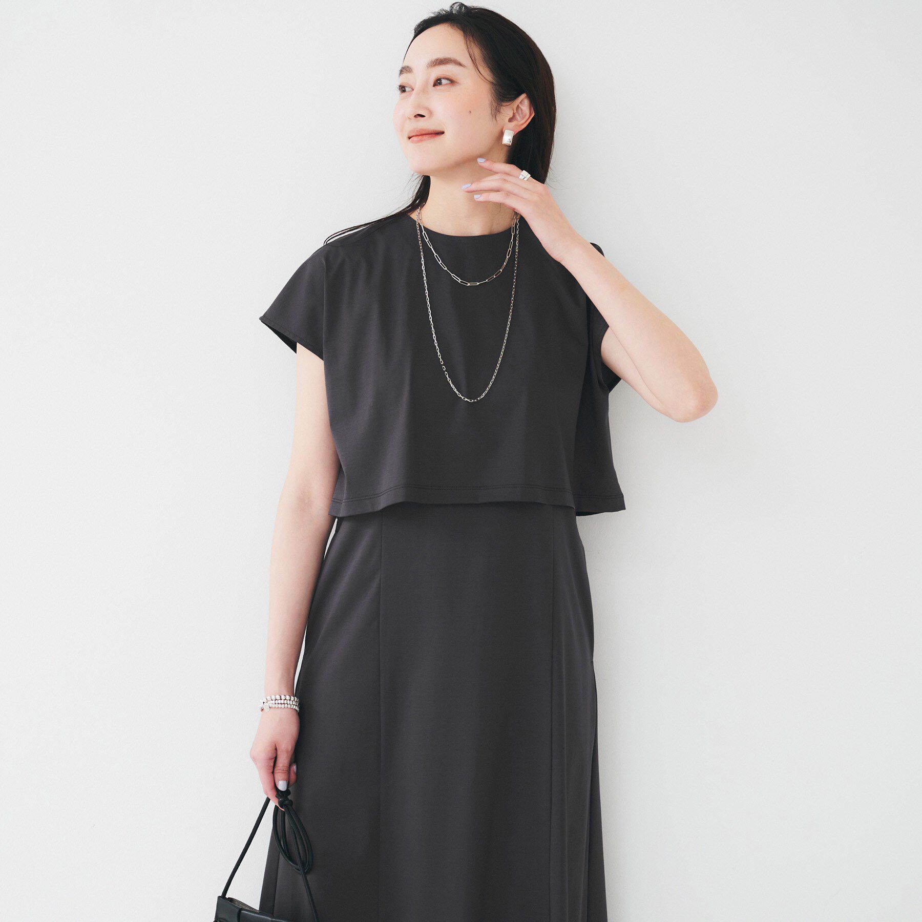 UNTITLED「【洗える／夏ワンピ／2WAY】ジャージワンピース」|ワンピース|