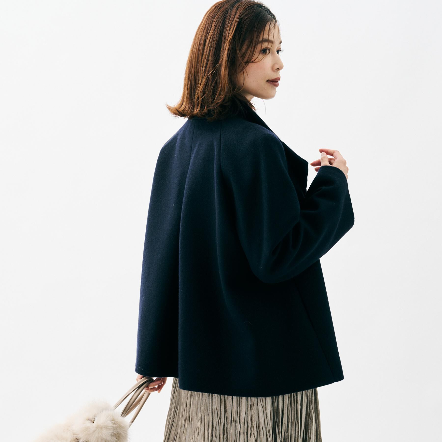 UNTITLED「【着回しが効く／オンオフアウター】ウールショートコート」|その他|