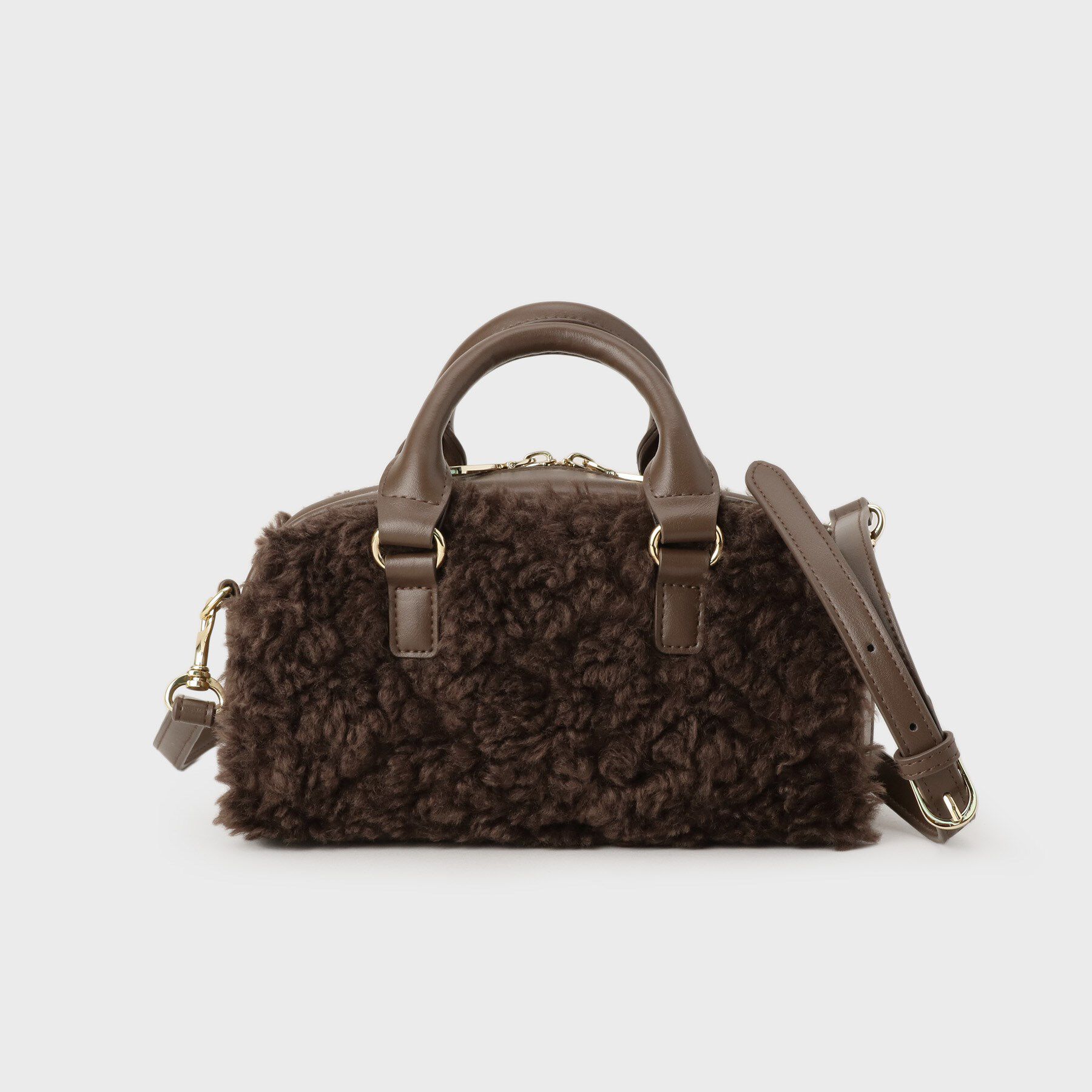 UNTITLED「【2Way/トレンド】フェイクファーボストンバッグ」|ボストンバッグ|