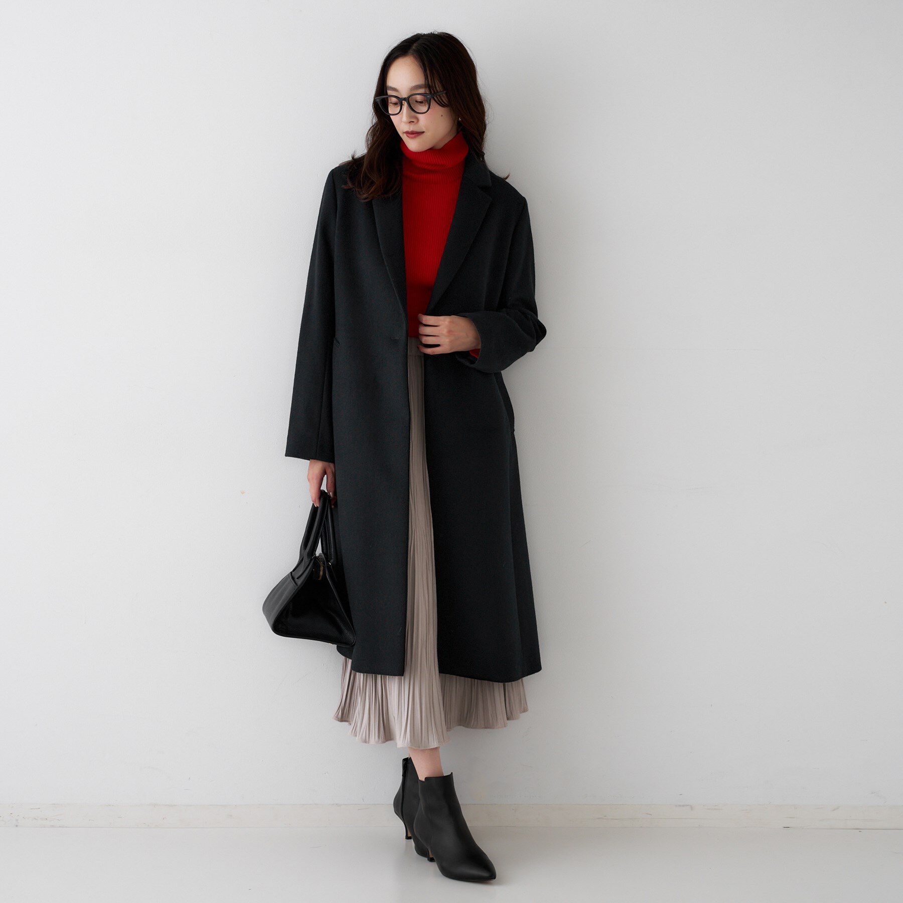 UNTITLED「【スタイリッシュ／オンオフ兼用】ウールチェスターコート」|チェスターコート|