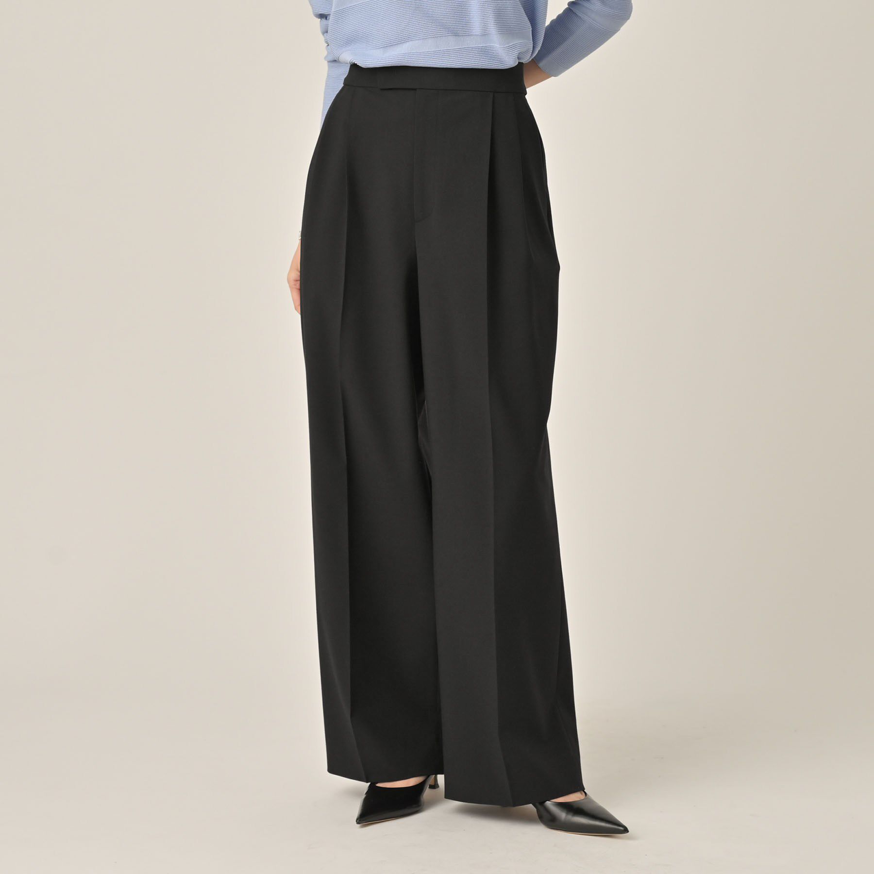 UNTITLED「【洗える/ワイド】ベーシックツータックパンツ」|その他|