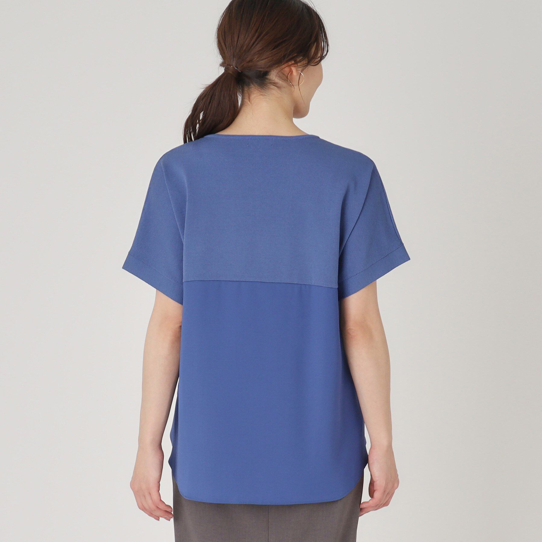 COUP DE CHANCE「【洗える／ヒップ丈】異素材組合せトップス」|ニット・セーター|