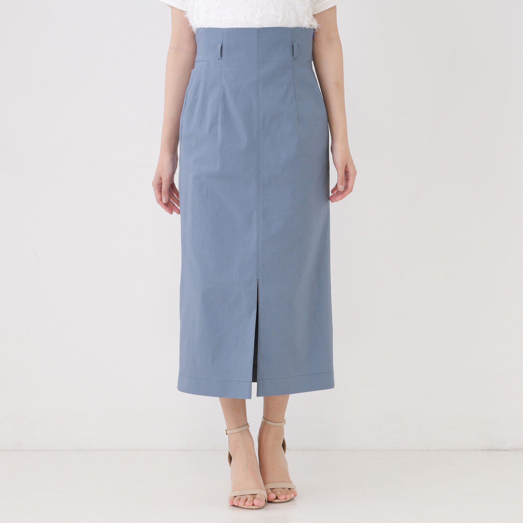 COUP DE CHANCE「【手洗い可／日本製／ウエスト後ろゴム】ハイウエストIラインスカート」|スカート|