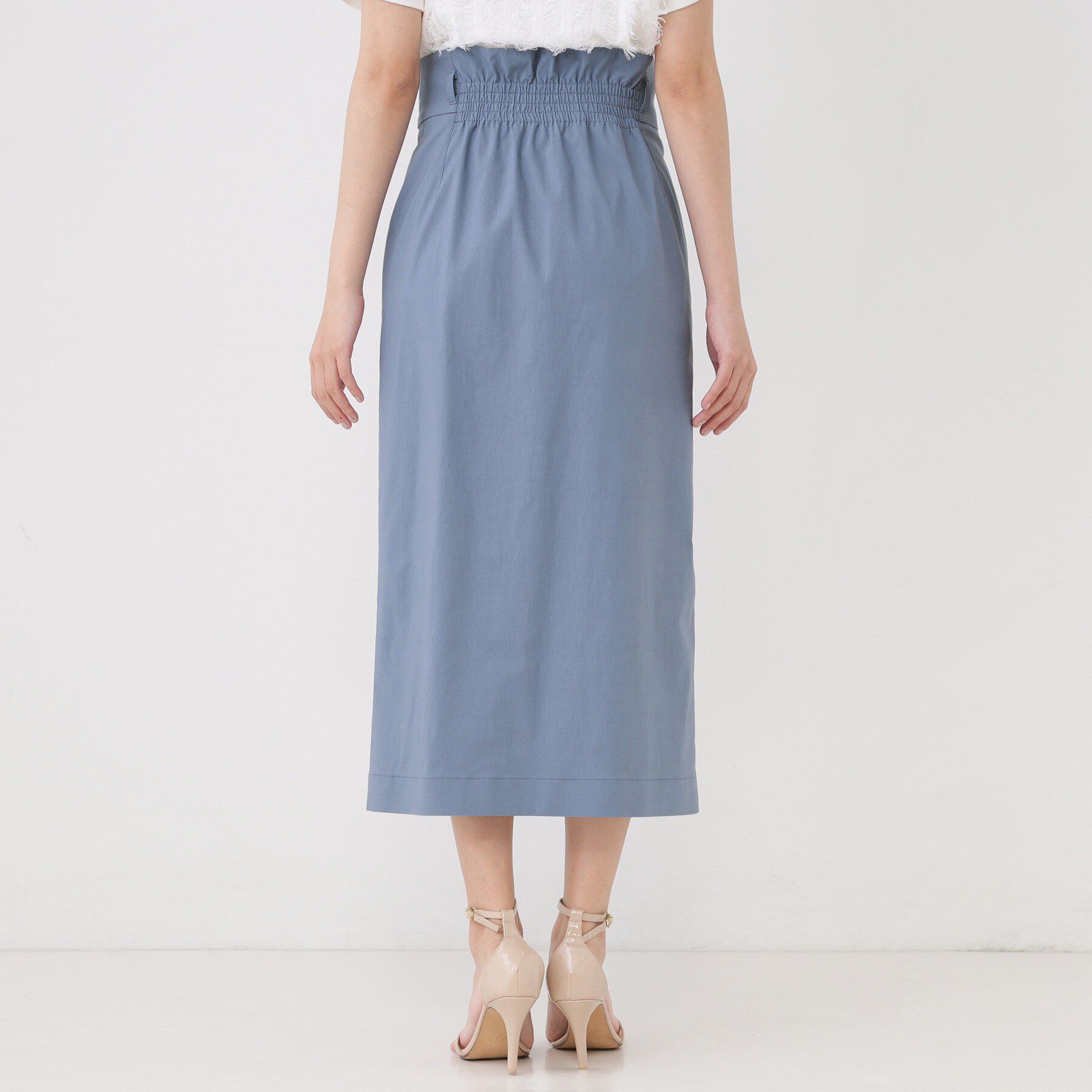 COUP DE CHANCE「【手洗い可／日本製／ウエスト後ろゴム】ハイウエストIラインスカート」|スカート|