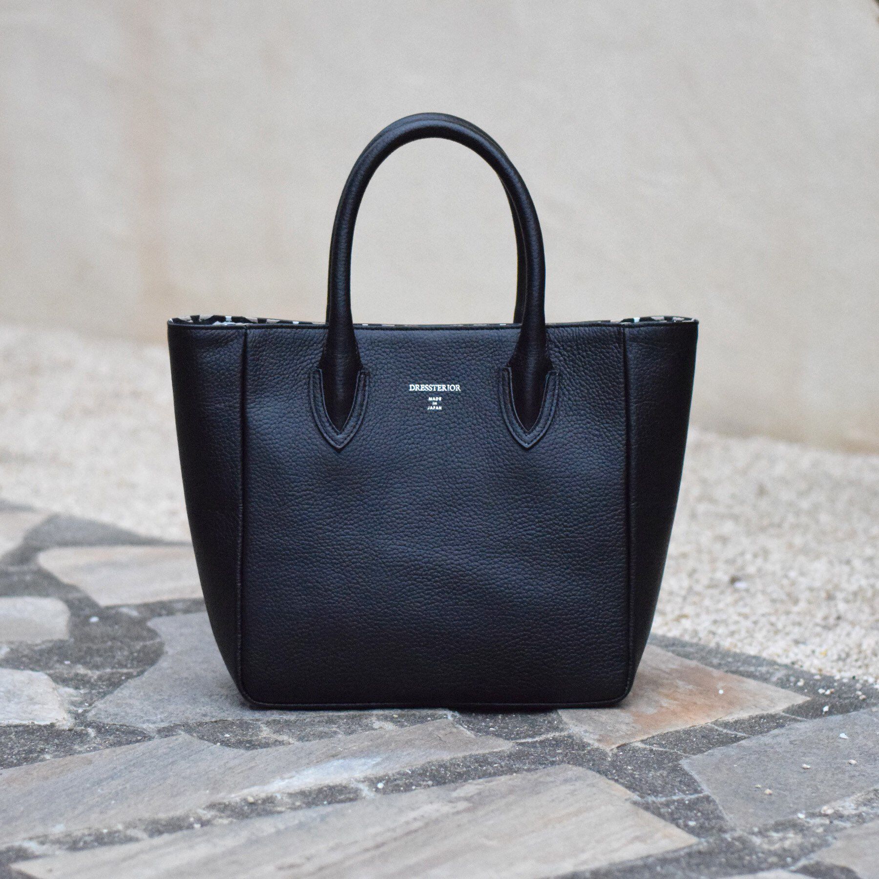 DRESSTERIOR「【otonaMUSE5月号掲載/日本製】シュリンクレザーミニトート」|トートバッグ|