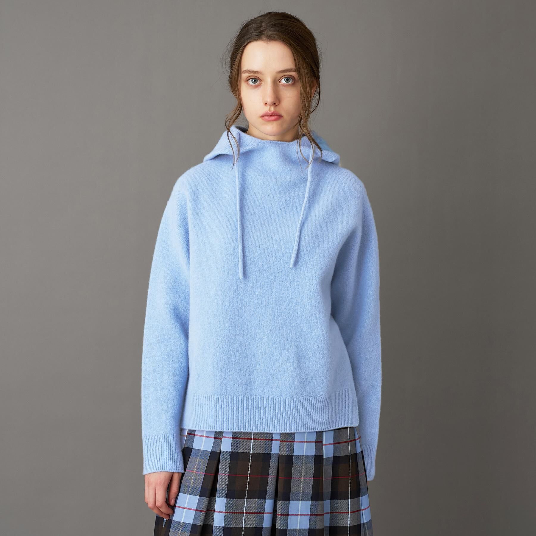 DRESSTERIOR「カシミヤブレンドフードニット」|ニット・セーター|