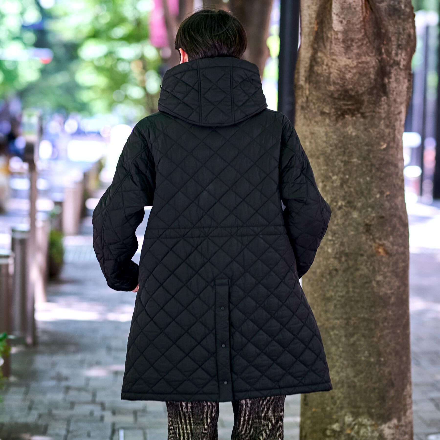 DRESSTERIOR「キルティング フーデット コート」|ダウン|