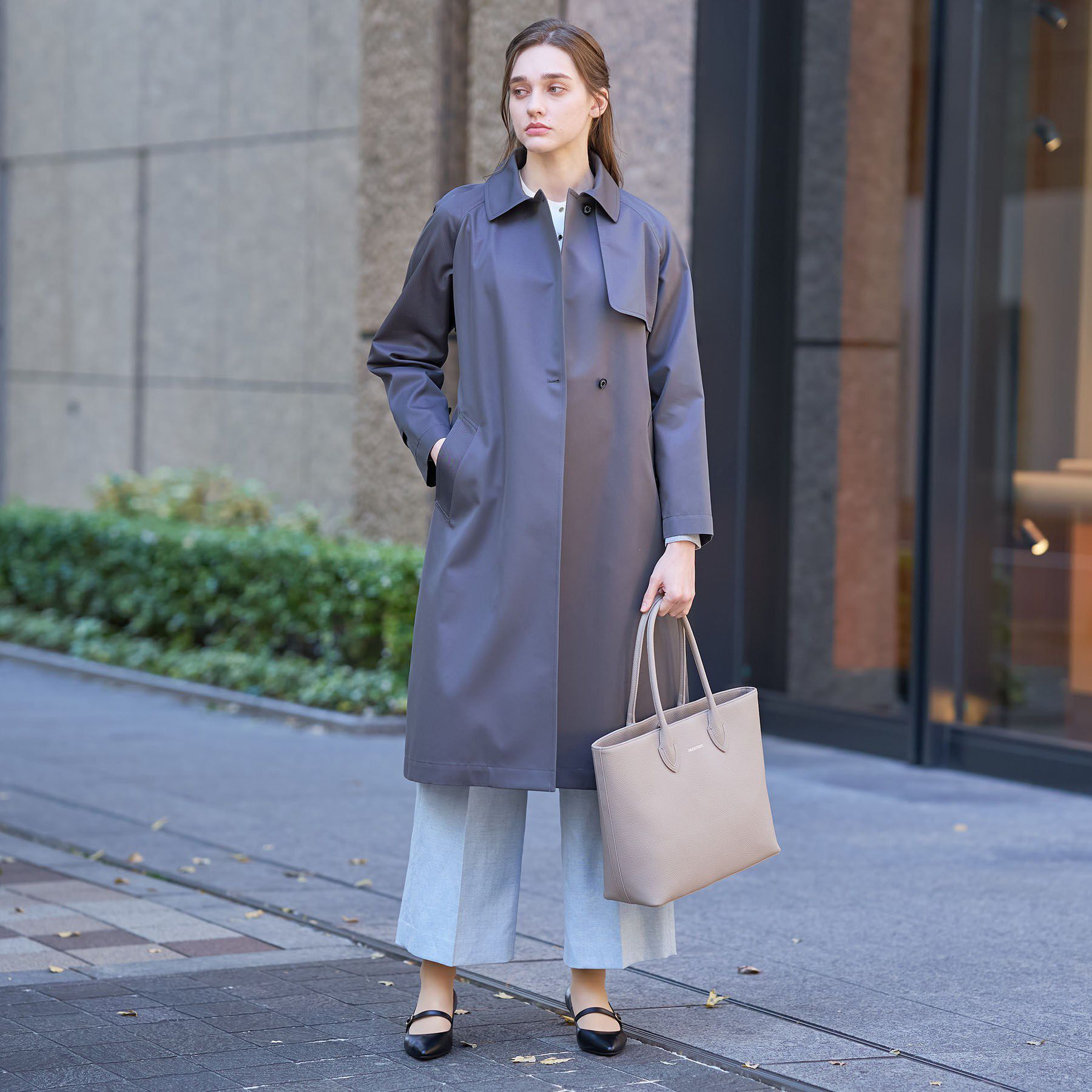 DRESSTERIOR「【ウォッシャブル/美シルエット】ライト トレンチコート」|トレンチコート|