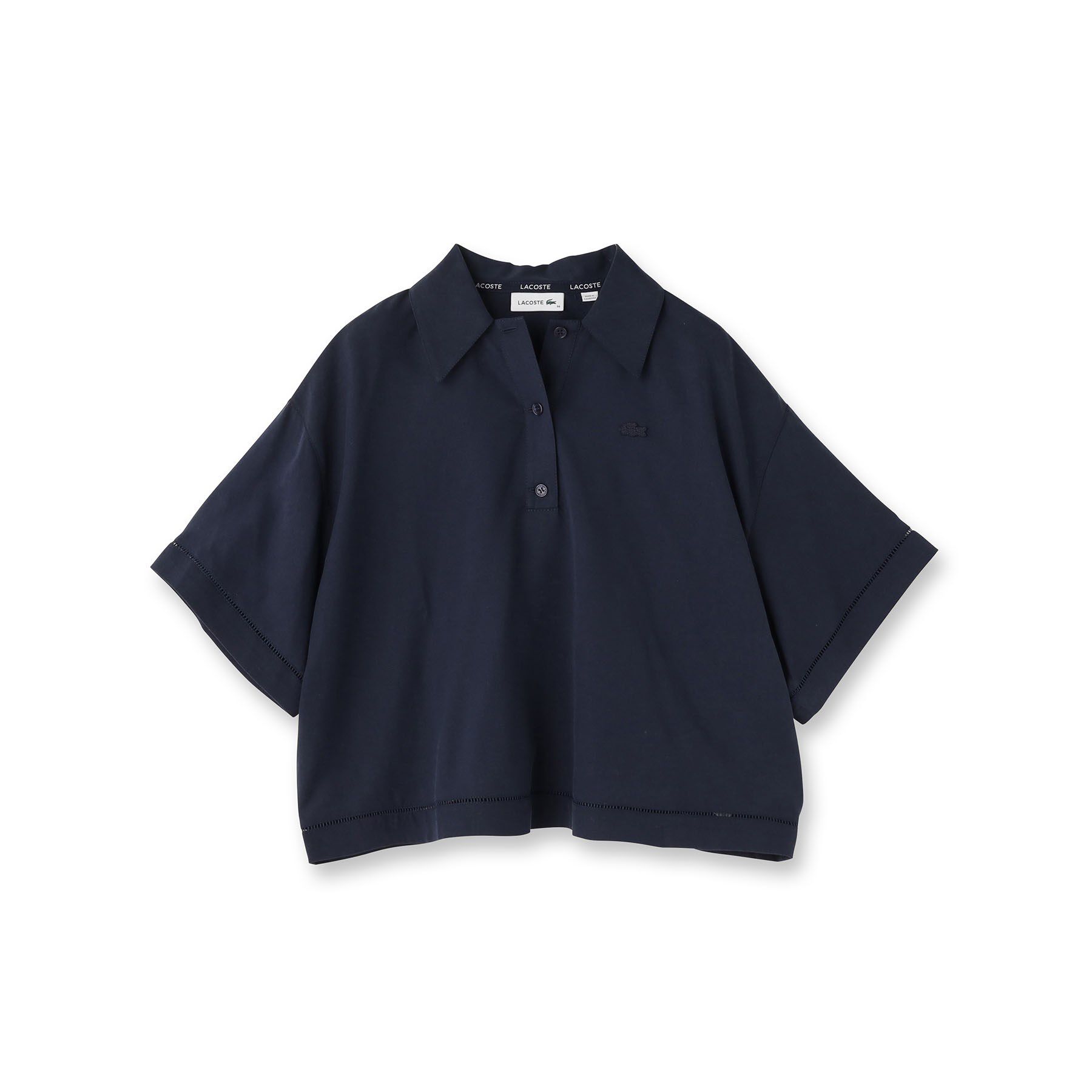 DRESSTERIOR「LACOSTE（ラコステ）ワイドポロシャツ」|ポロシャツ|ネイビー(094)