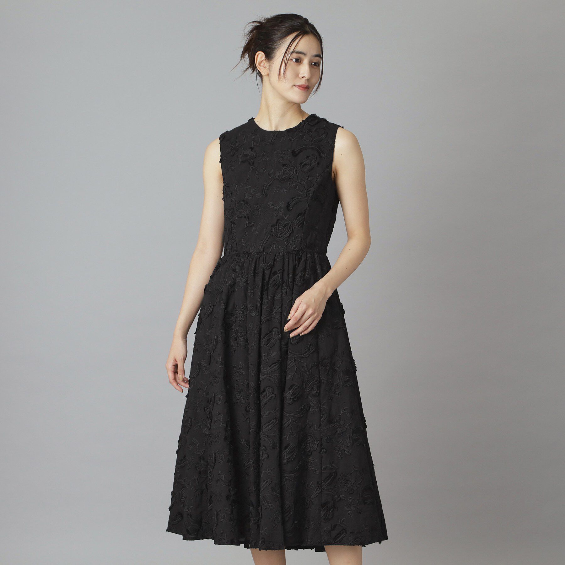 DRESSTERIOR「【ウォッシャブル】コットン エンブロイダリードレス」|ワンピース|