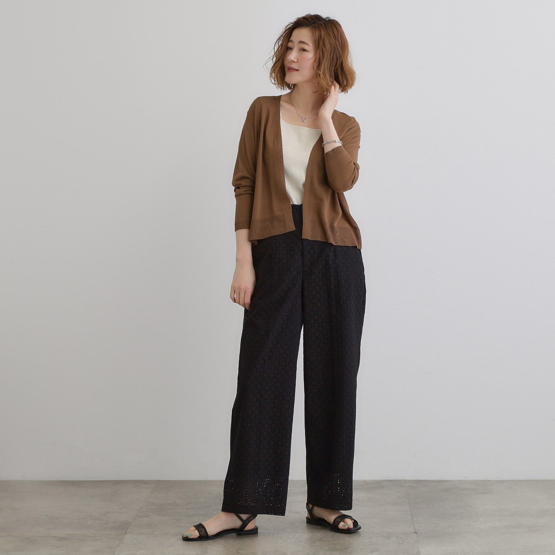 grove「【接触冷感/UVカットetc】夏に嬉しい機能付き！ベーシックショートカーディガン」|カーディガン|