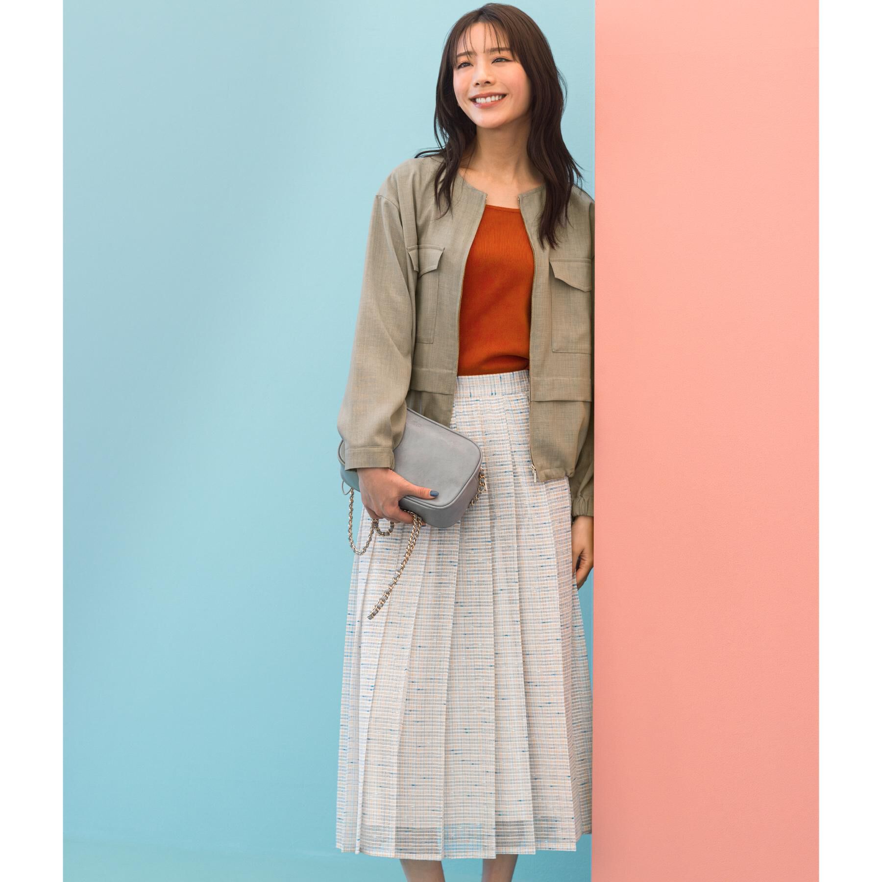 grove「2WAYスクエアニットタンク」|キャミソール|