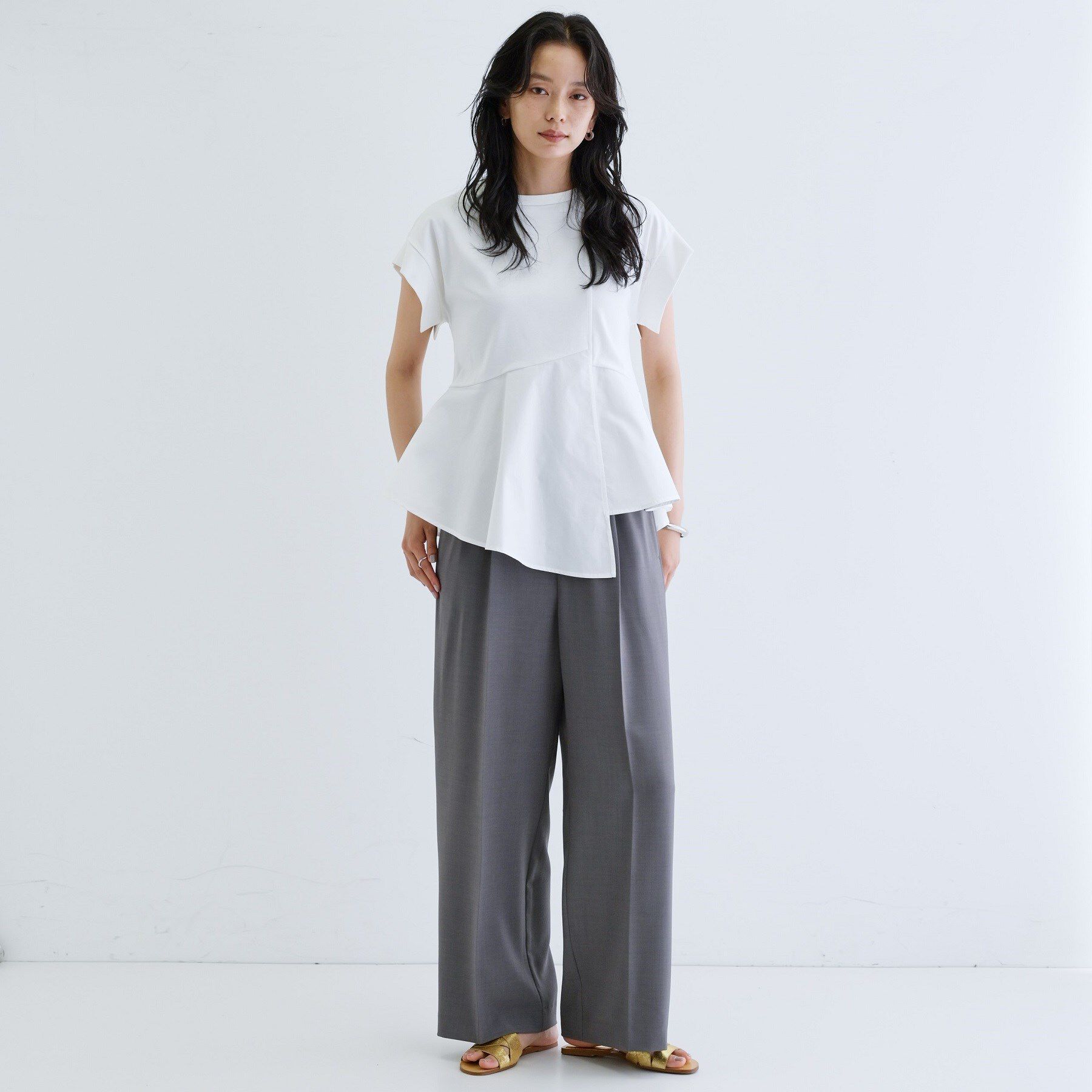 GALLEST「【セットアップ対応】イージーストレートワイドパンツ【カセット服／オケージョン／通勤】」|その他|