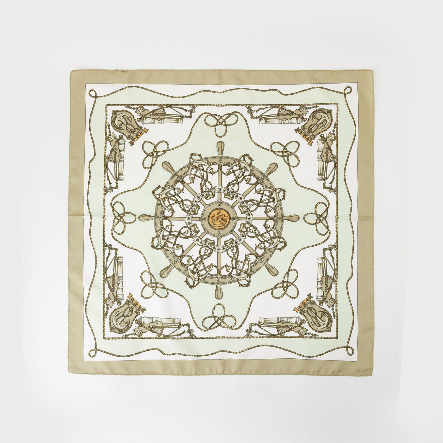 INDIVI「【60cm四方】スクエアスカーフ」|バンダナ・スカーフ|ライトグレー(611