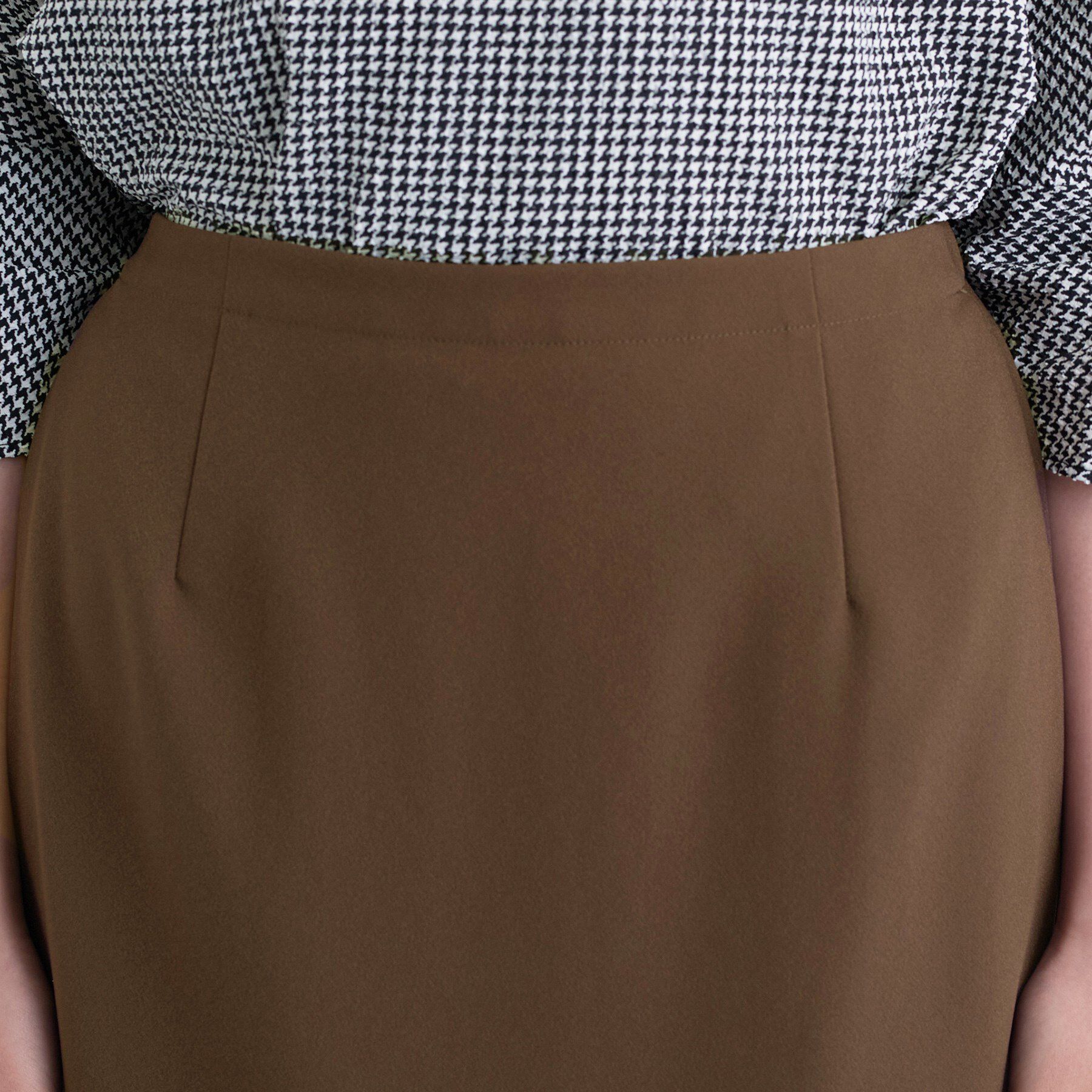 INDIVI「【洗える／UVケア／吸汗速乾】ジョーゼットナロースカート」|スカート|