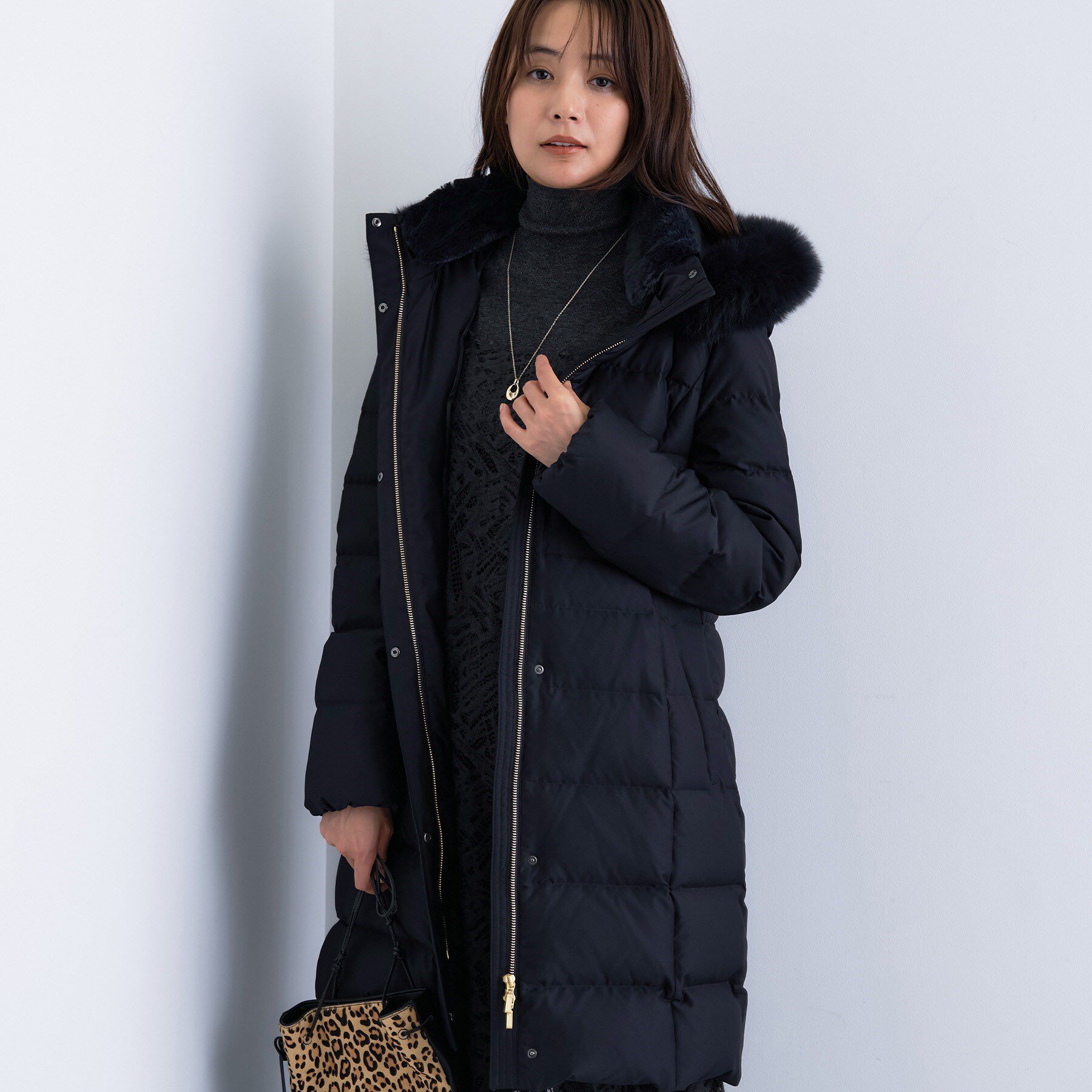 INDIVI「【名品／撥水／抗菌防臭】ロング丈リサイクルダウンコート」|ダウン|