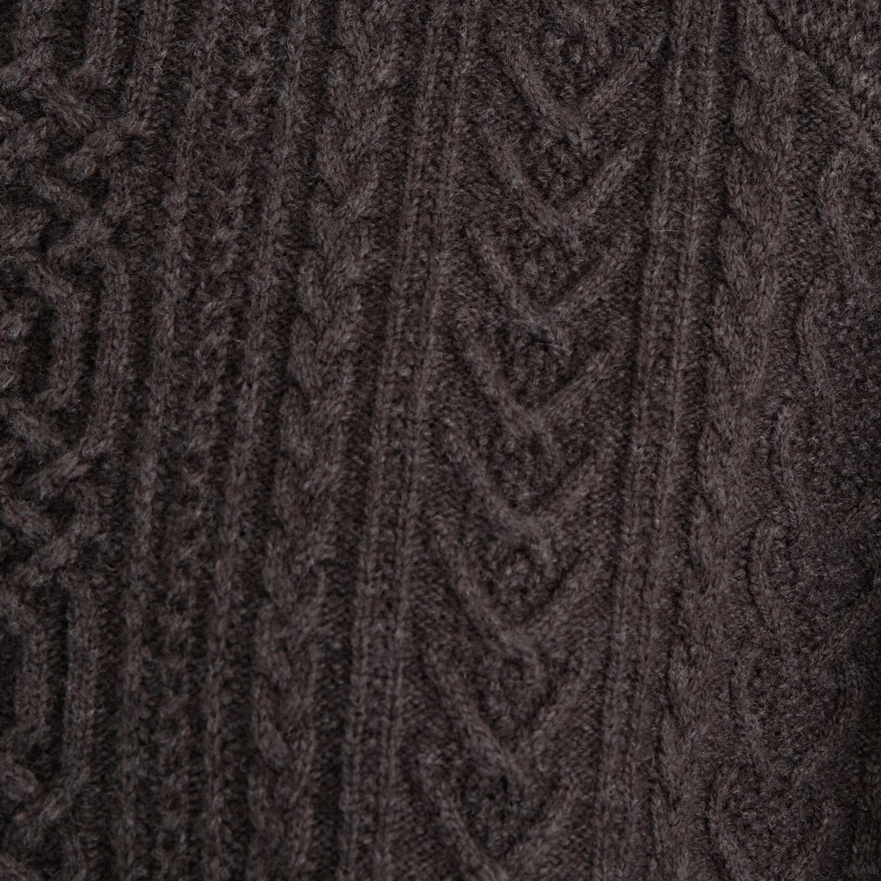 INDIVI「【洗える】ケーブルデザイン ラウンドヘムニット」|ニット・セーター|