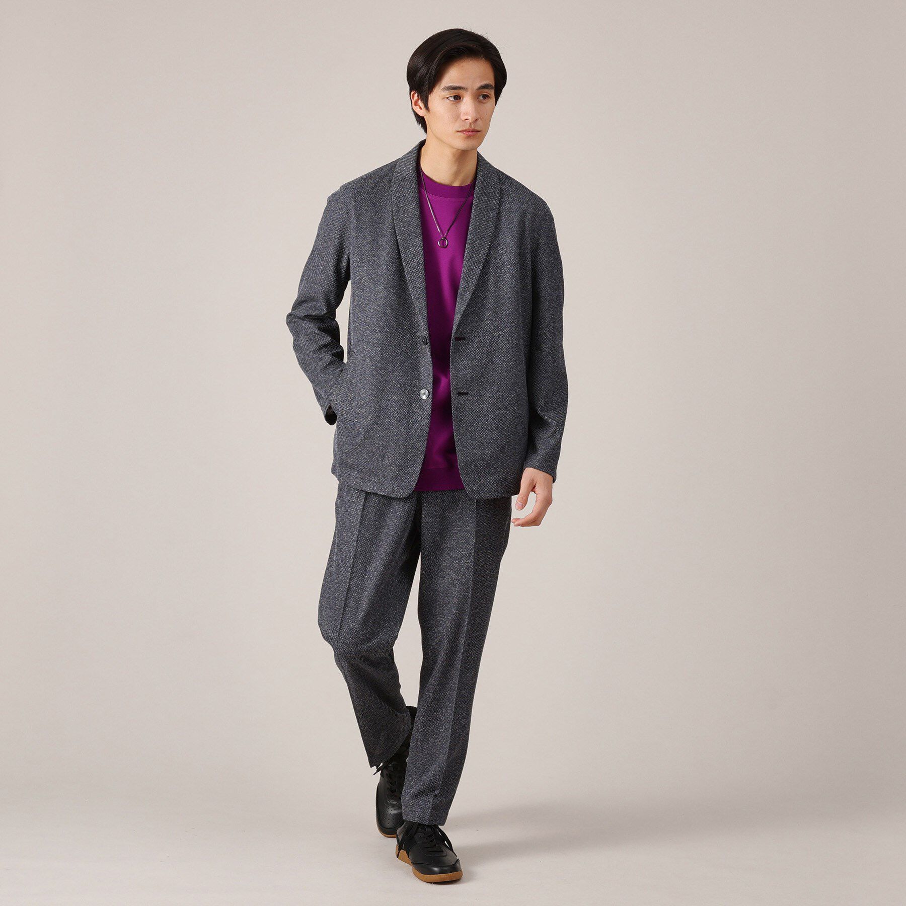 TAKEO KIKUCHI「【抗菌防臭】尾州リネンブレンド ドビーメッシュ カーディガン」|カーディガン|