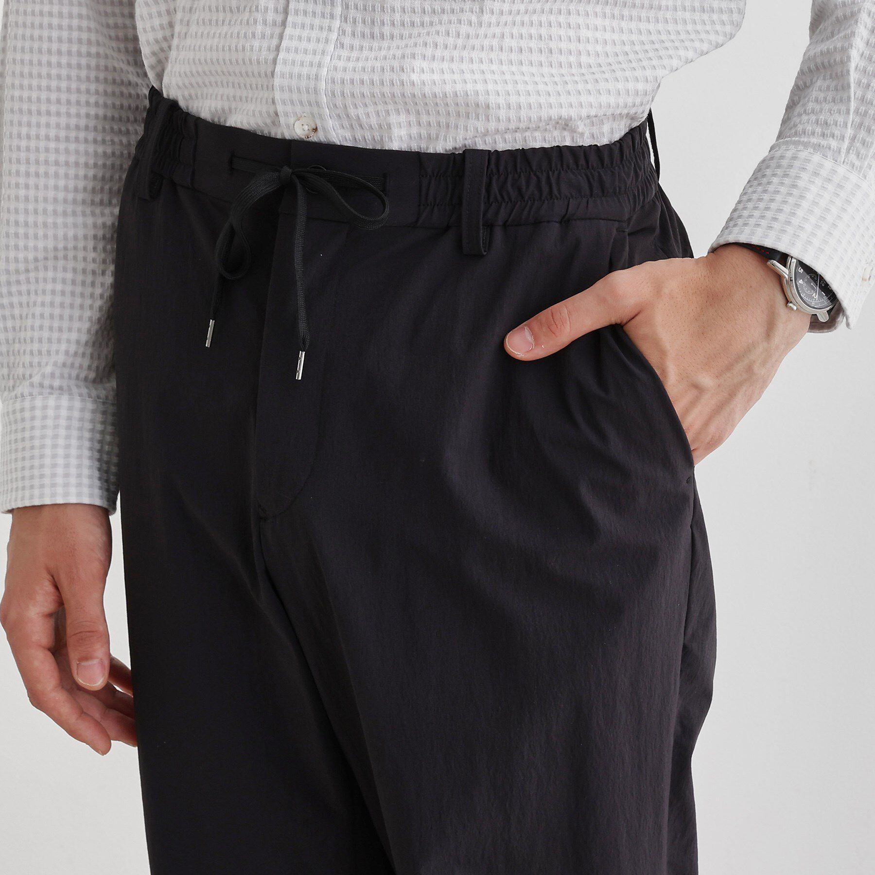 TAKEO KIKUCHI「【3Dナイロンストレッチ】スリムイージーパンツ」|その他|