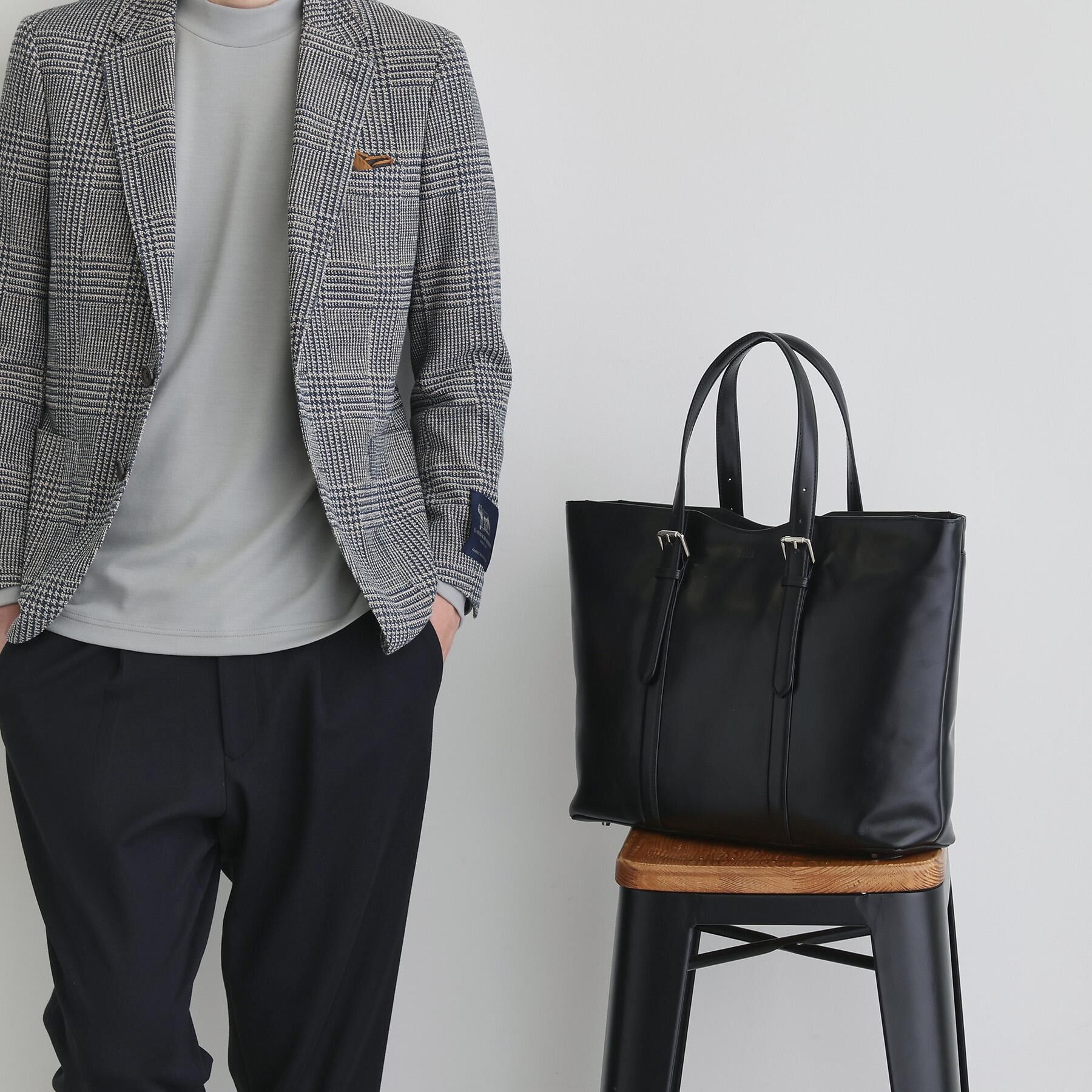 TAKEO KIKUCHI「アニリンレザー トート」|トートバッグ|