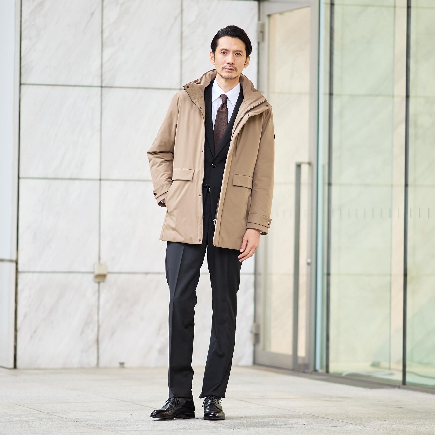 TAKEO KIKUCHI「【None Of Stress】ストレッチ ダウンブルゾン」|ダウン|