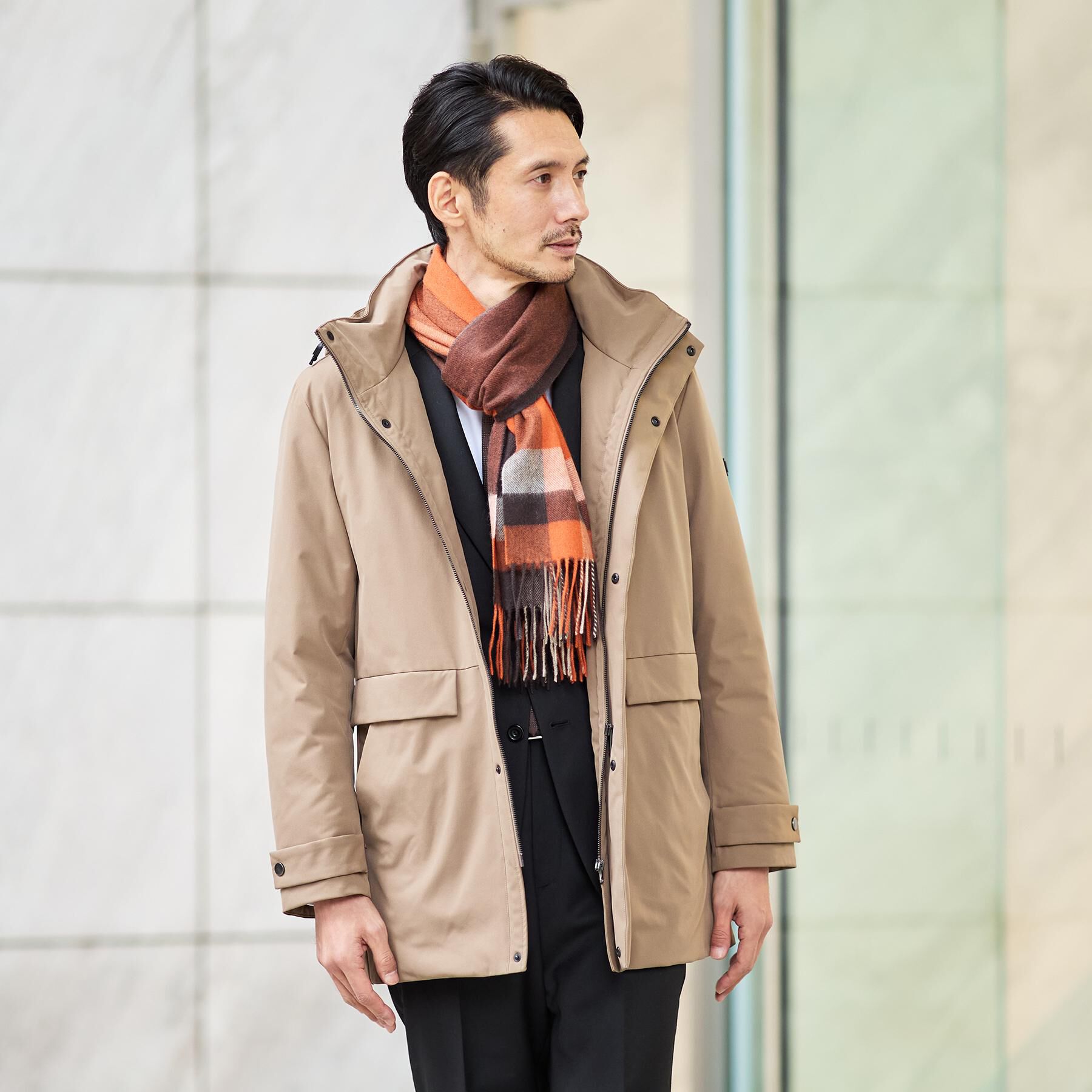 TAKEO KIKUCHI「【None Of Stress】ストレッチ ダウンブルゾン」|ダウン|