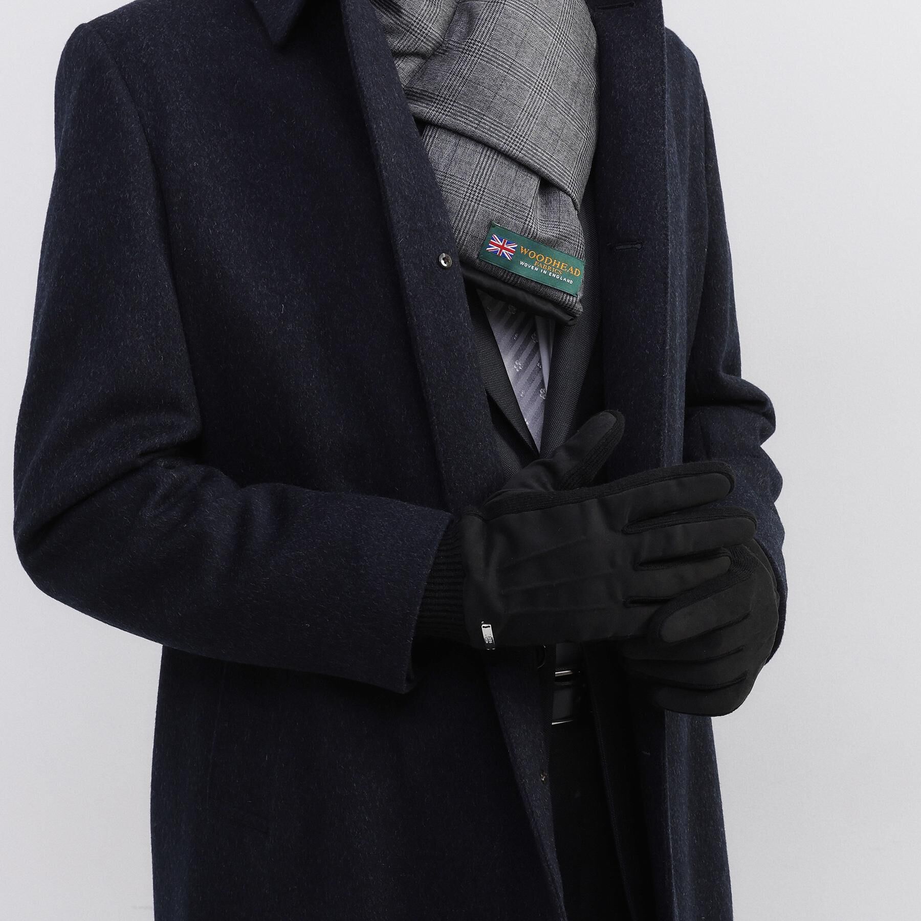 TAKEO KIKUCHI「スエード調ニットコンビ ウォッシャブルグローブ」|手袋|