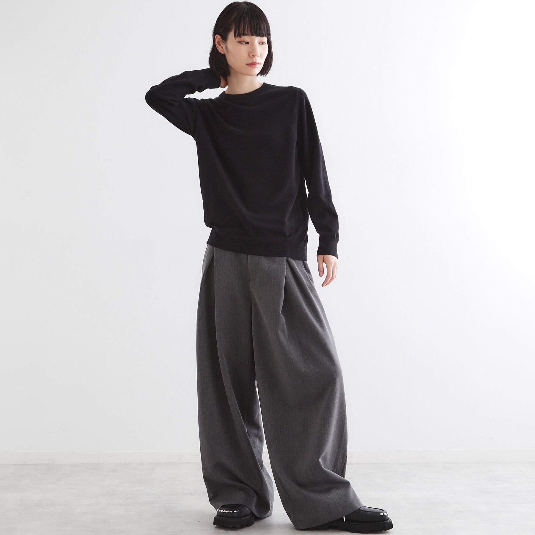 tk.TAKEO KIKUCHI「ハイゲージコンパクトニットクルー」|ニット・セーター|