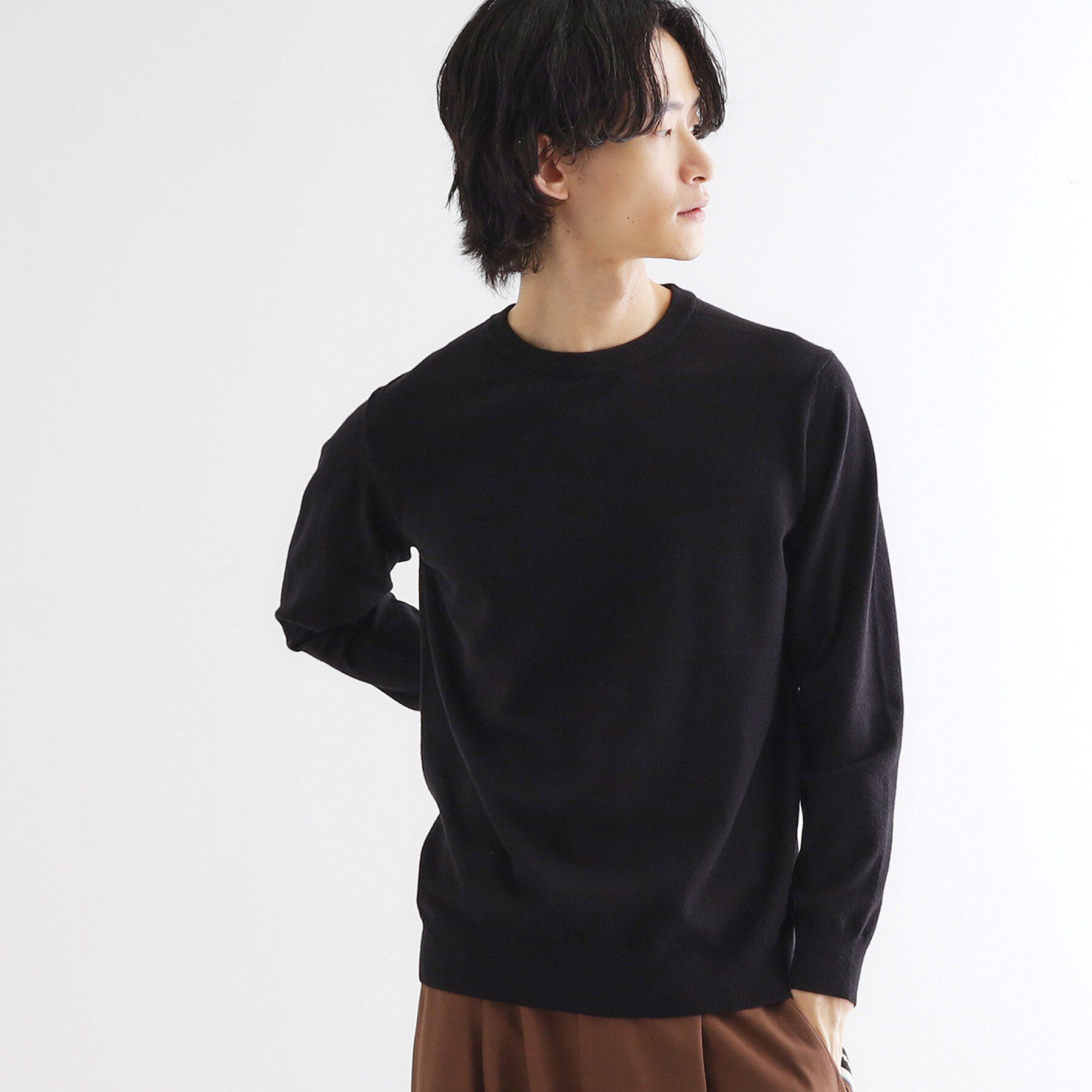 tk.TAKEO KIKUCHI「ハイゲージコンパクトニットクルー」|ニット・セーター|