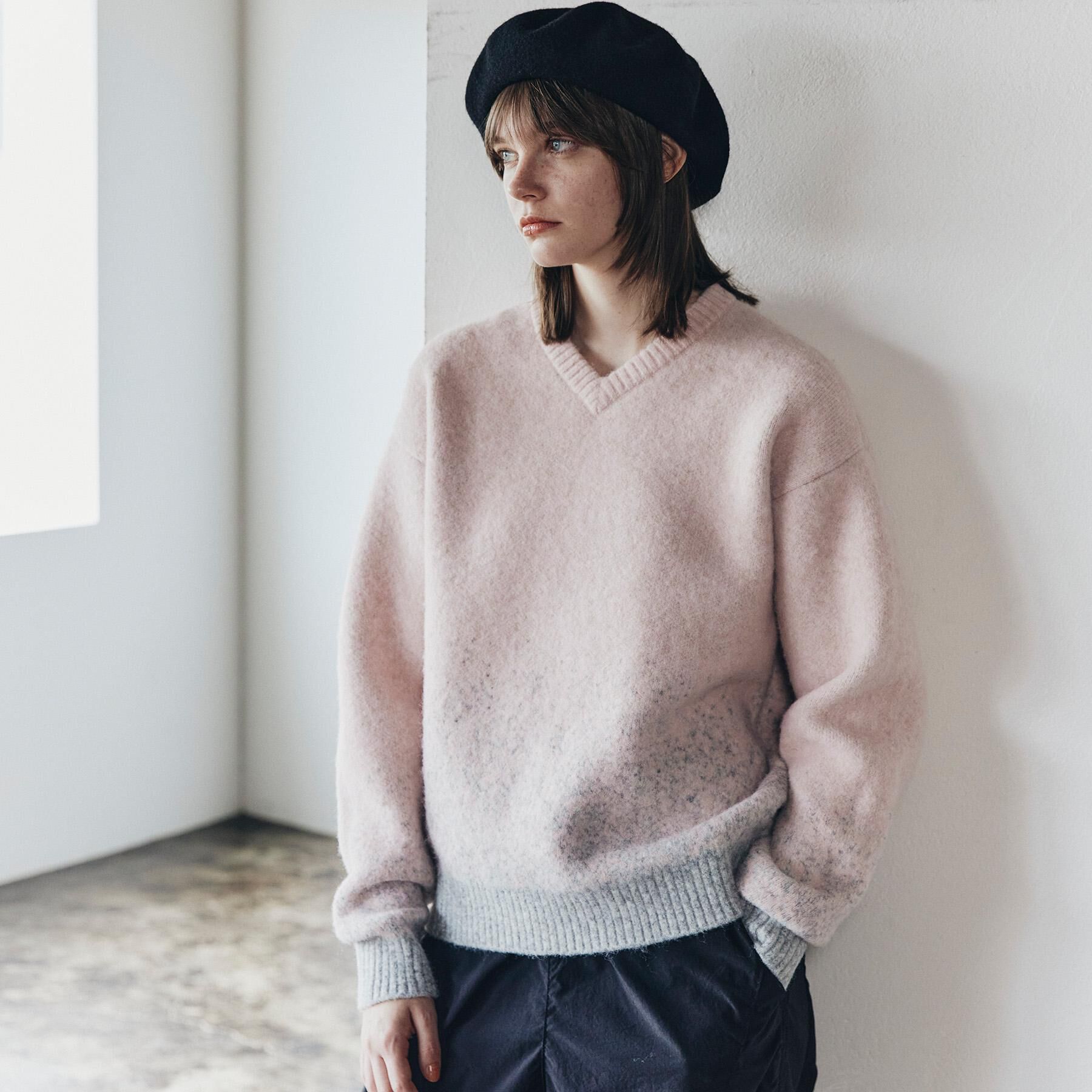 tk.TAKEO KIKUCHI「ミスティーシャギーVネックニット」|ニット・セーター|