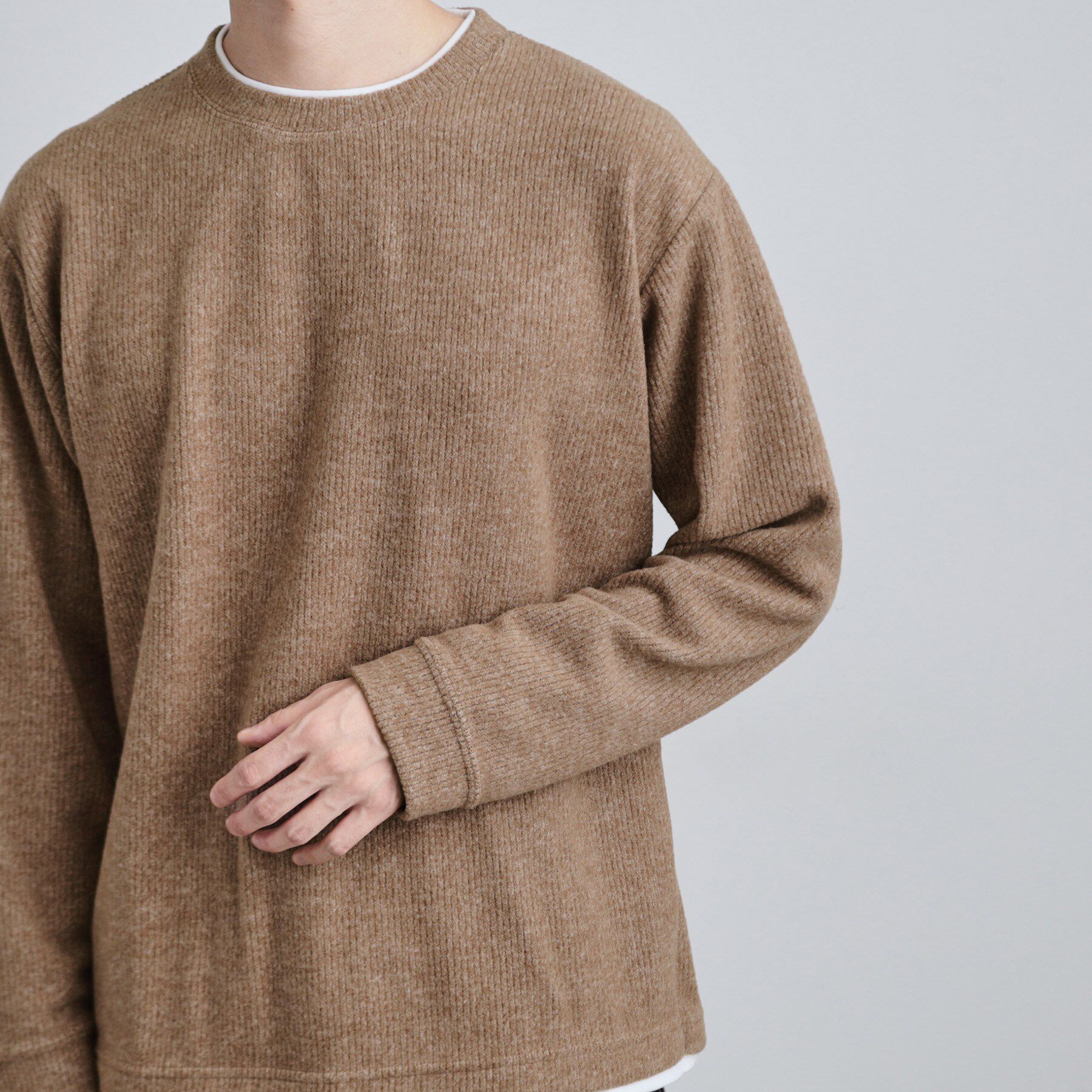 tk.TAKEO KIKUCHI「フェイクレイヤードニットソー」|Tシャツ・カットソー|