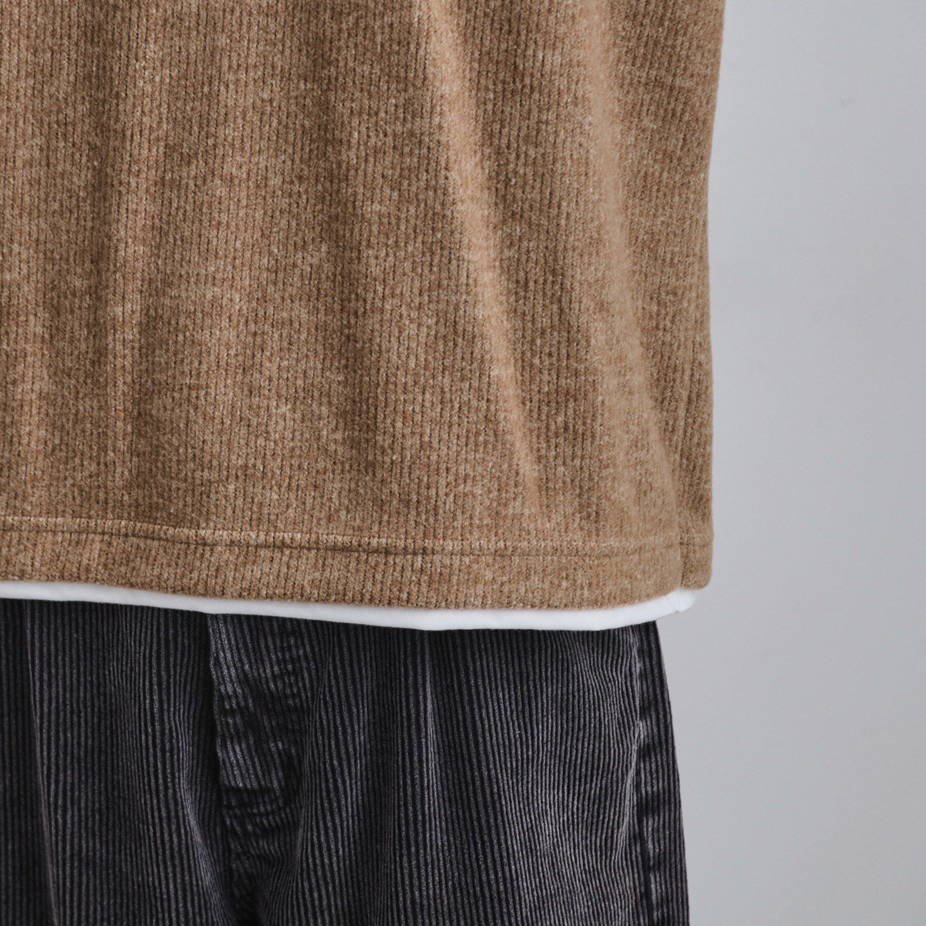 tk.TAKEO KIKUCHI「フェイクレイヤードニットソー」|Tシャツ・カットソー|