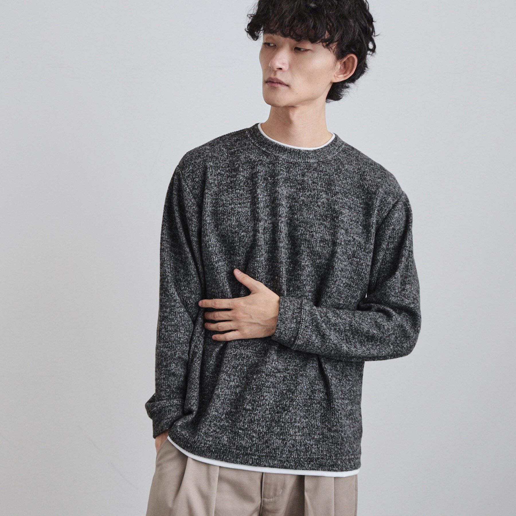 tk.TAKEO KIKUCHI「フェイクレイヤードニットソー」|Tシャツ・カットソー|