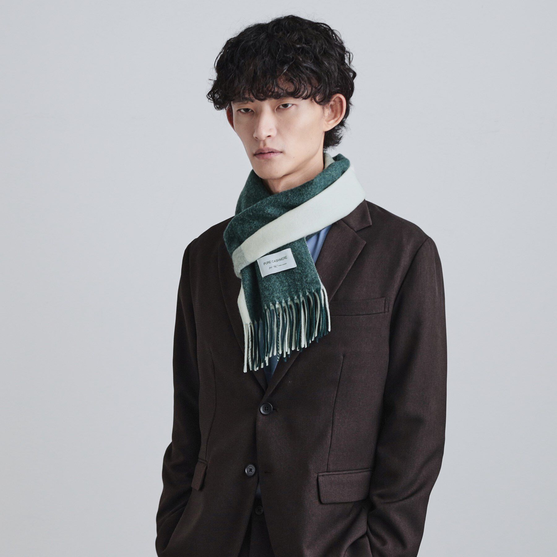 tk.TAKEO KIKUCHI「【カシミヤ100％】ピュアカシミヤセパレートマフラー」|ストール|