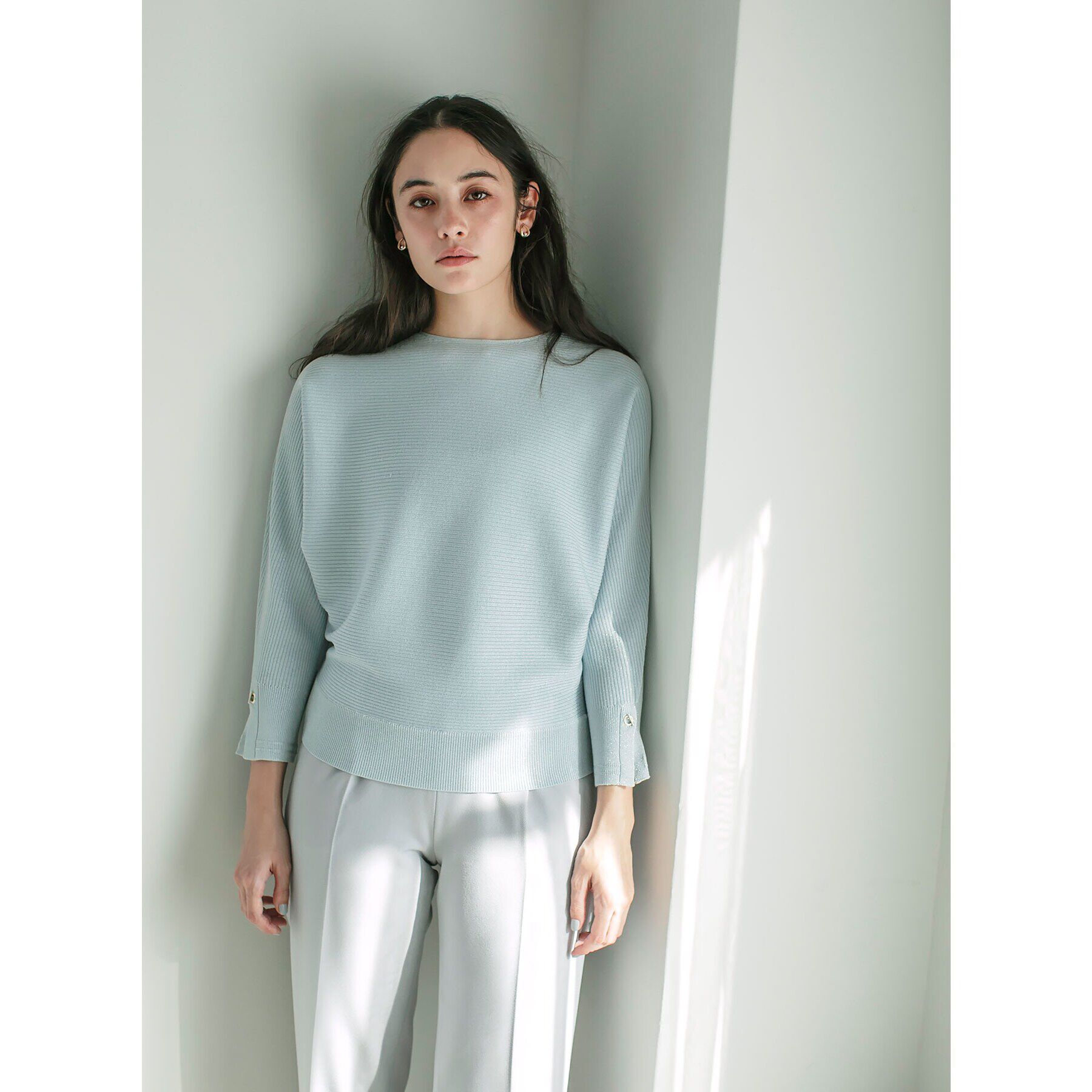 index「《5color》ドルマンリブニット【洗濯機洗い可/抗ピル】」|ニット・セーター|