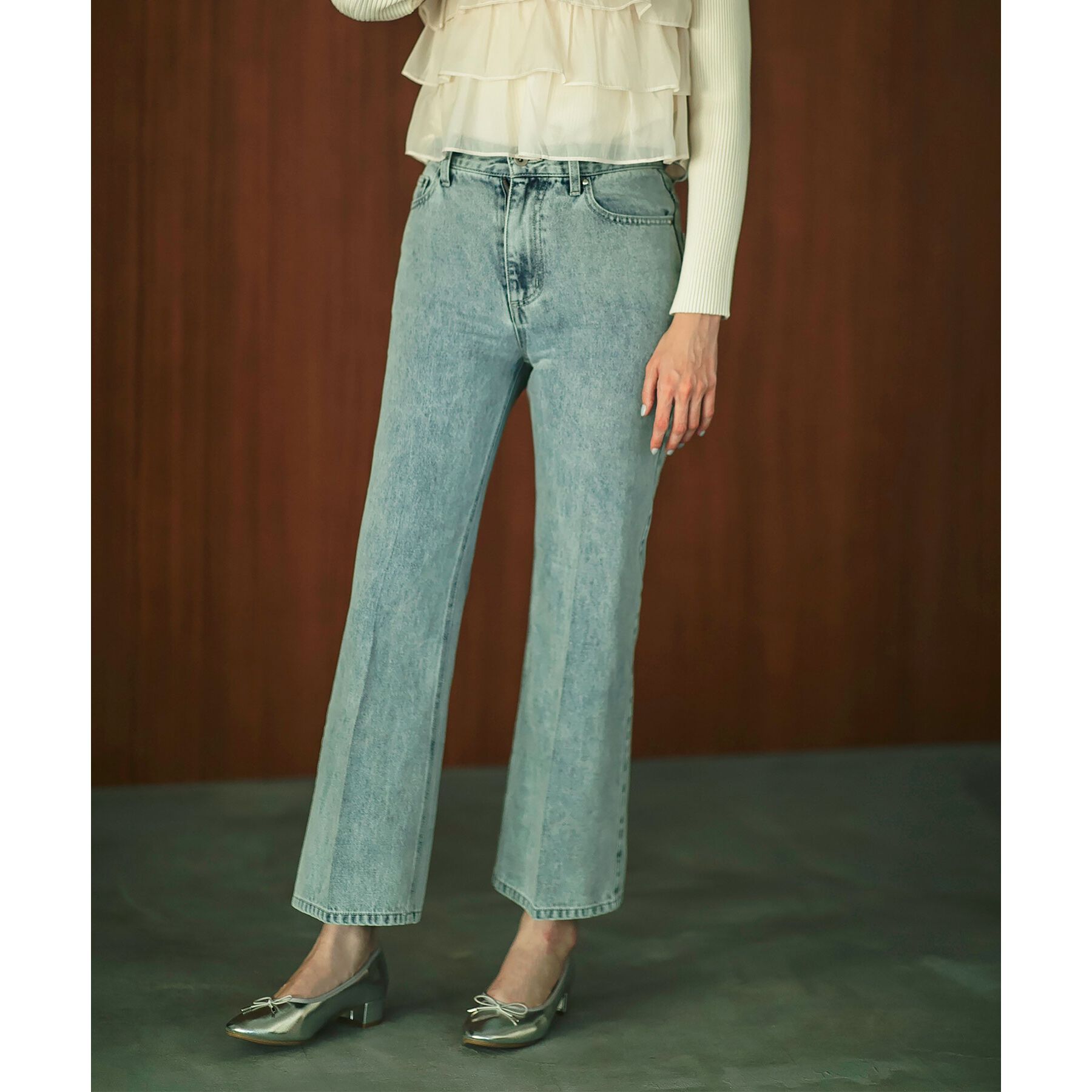 index「《丈が選べる》ストレートデニムパンツ【洗濯機洗い可】」|その他|