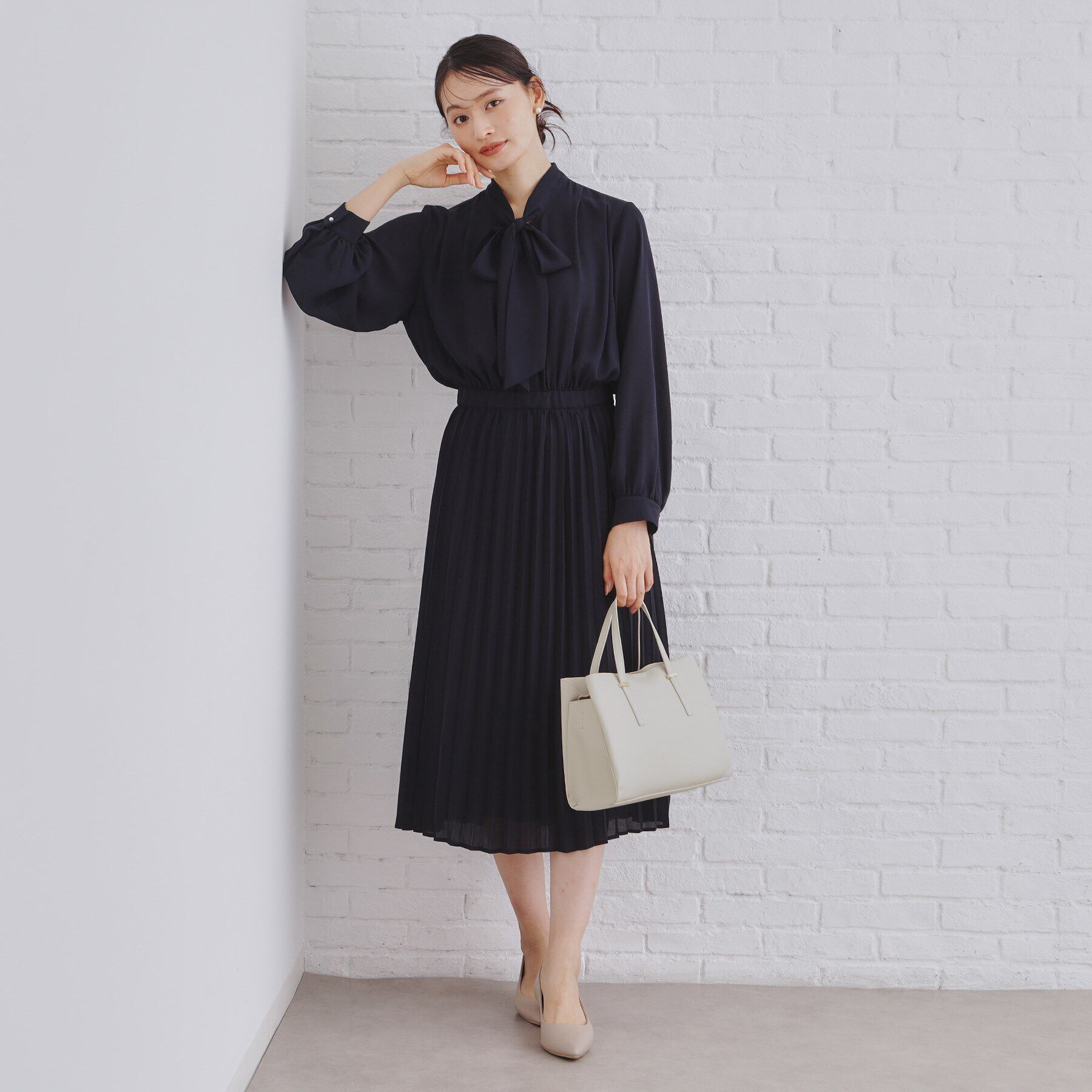 OPAQUE.CLIP「【2WAY】フロントバースクエアデザインミドルバッグ」|ハンドバッグ|