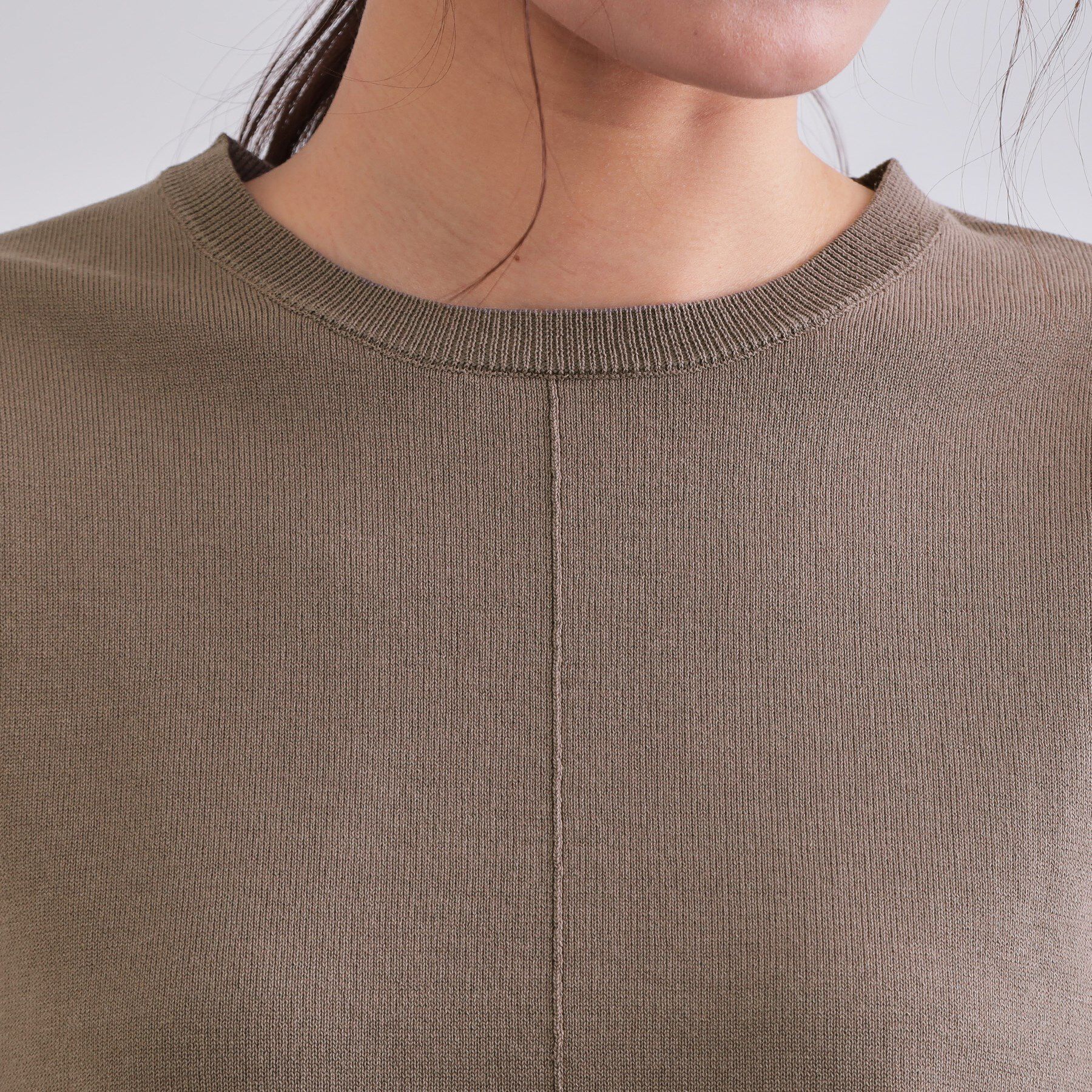 OPAQUE.CLIP「フハクスリーブドッキングニット【洗濯機洗い可】」|ニット・セーター|