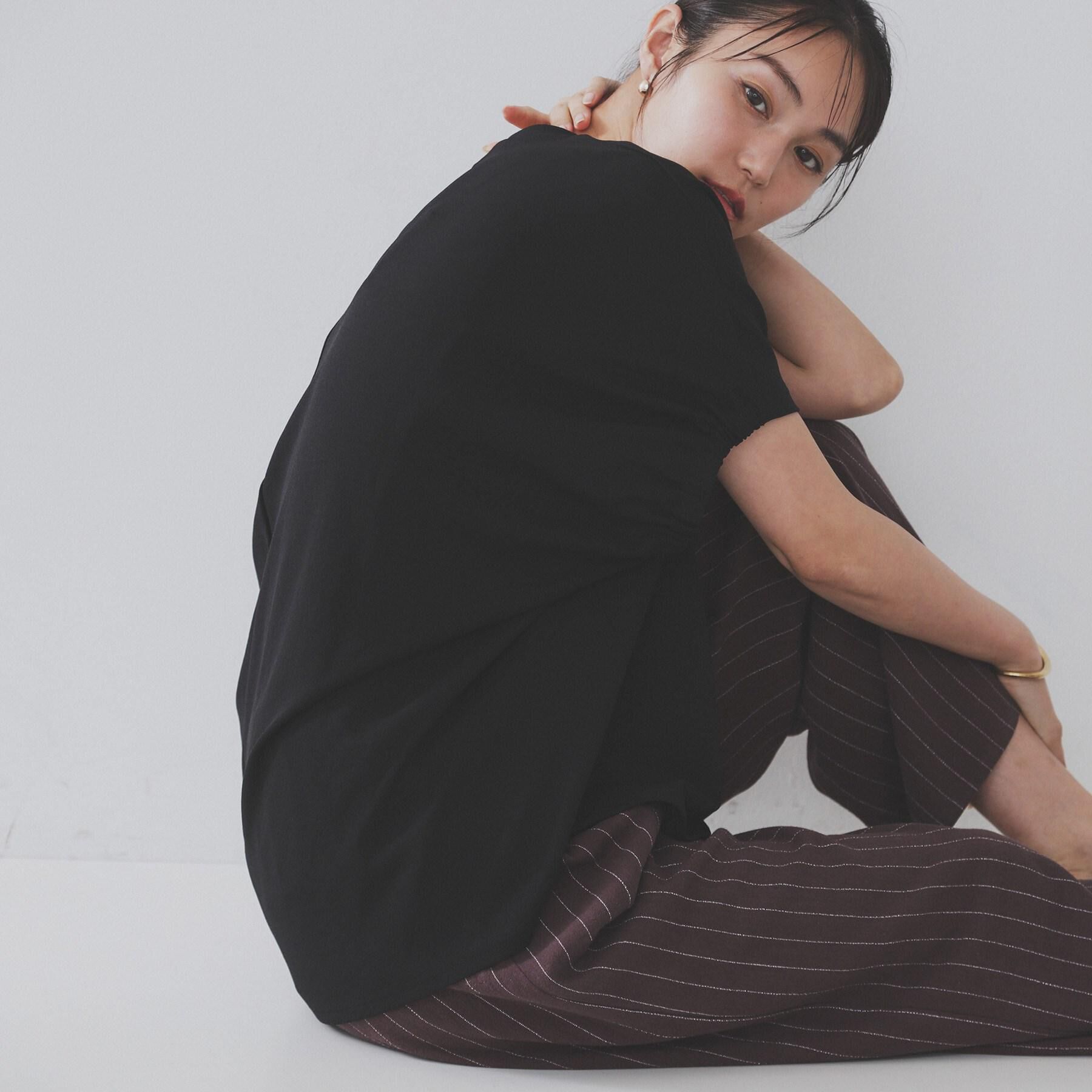 OPAQUE.CLIP「リラクシードルマンスリーブトップス【UV/吸水速乾/洗濯機洗い可】」|Tシャツ・カットソー|