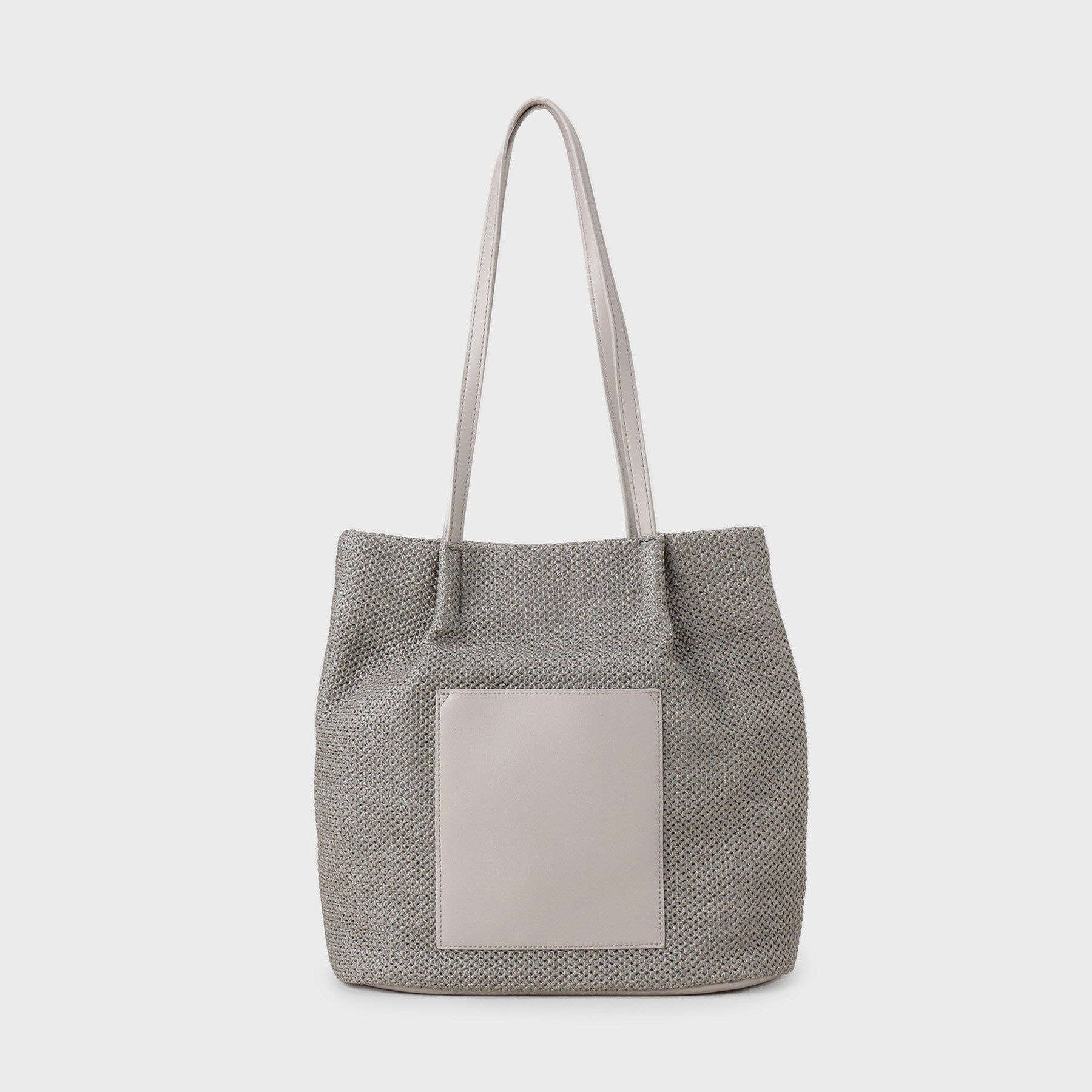 OPAQUE.CLIP「フロントベルトデザイン雑材合皮コンビトートバッグ」|トートバッグ|