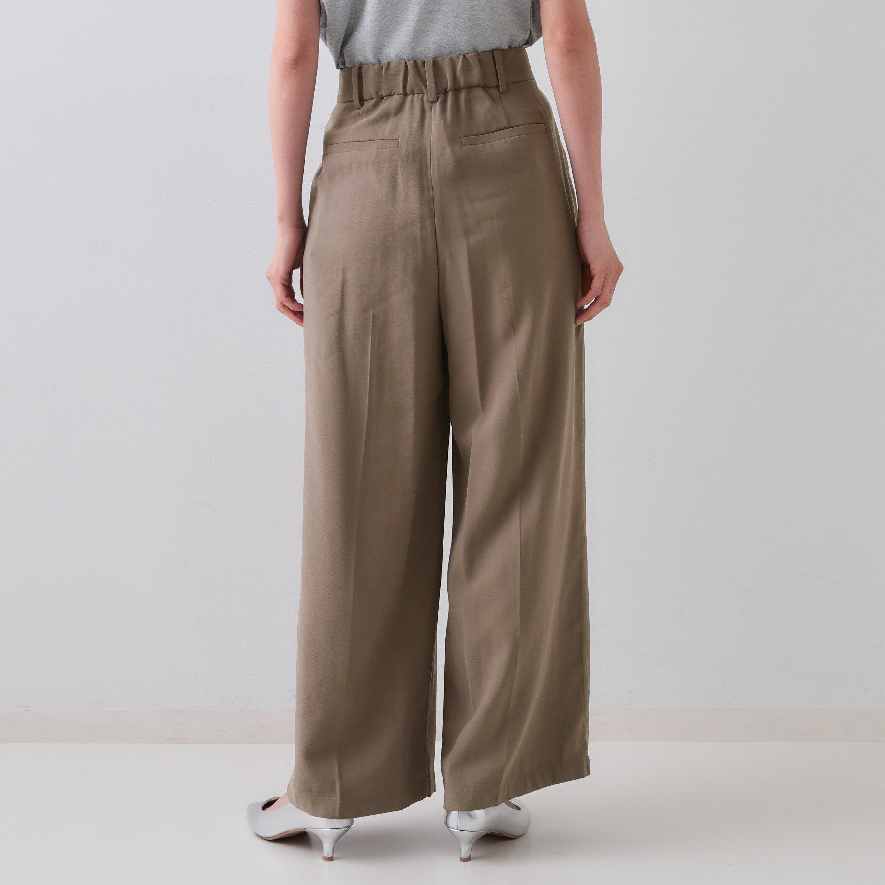 OPAQUE.CLIP「タックワイドパンツ/セットアップ対応【洗濯機洗い可】」|その他|