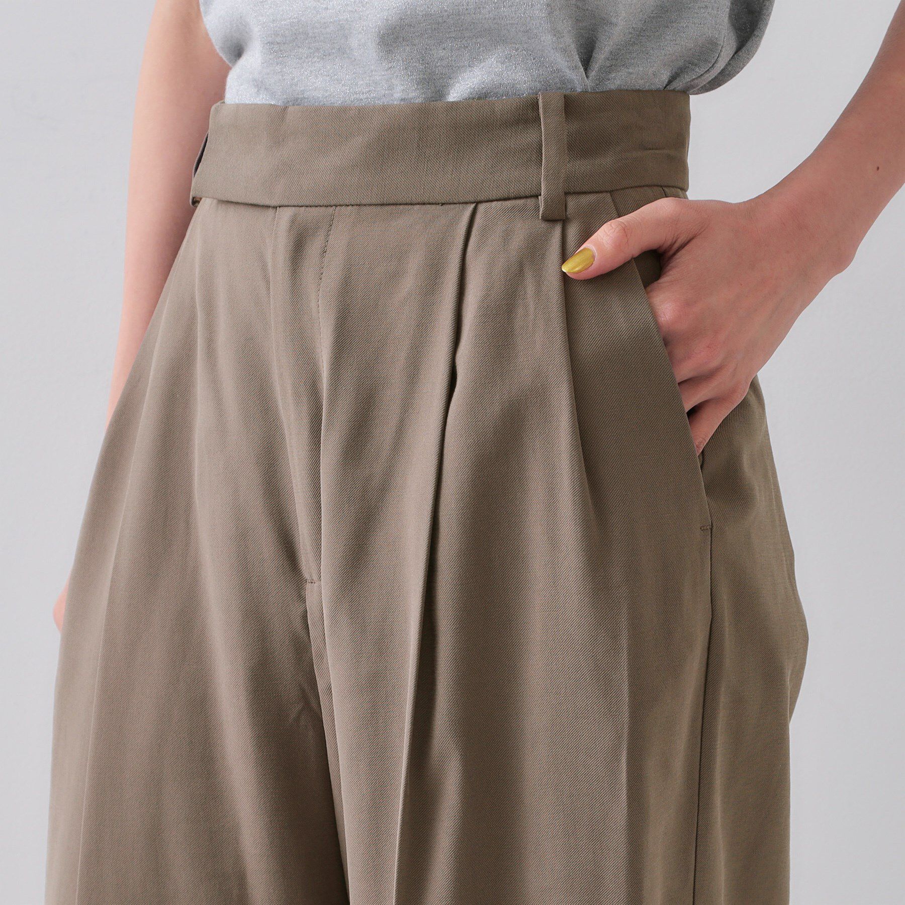 OPAQUE.CLIP「タックワイドパンツ/セットアップ対応【洗濯機洗い可】」|その他|