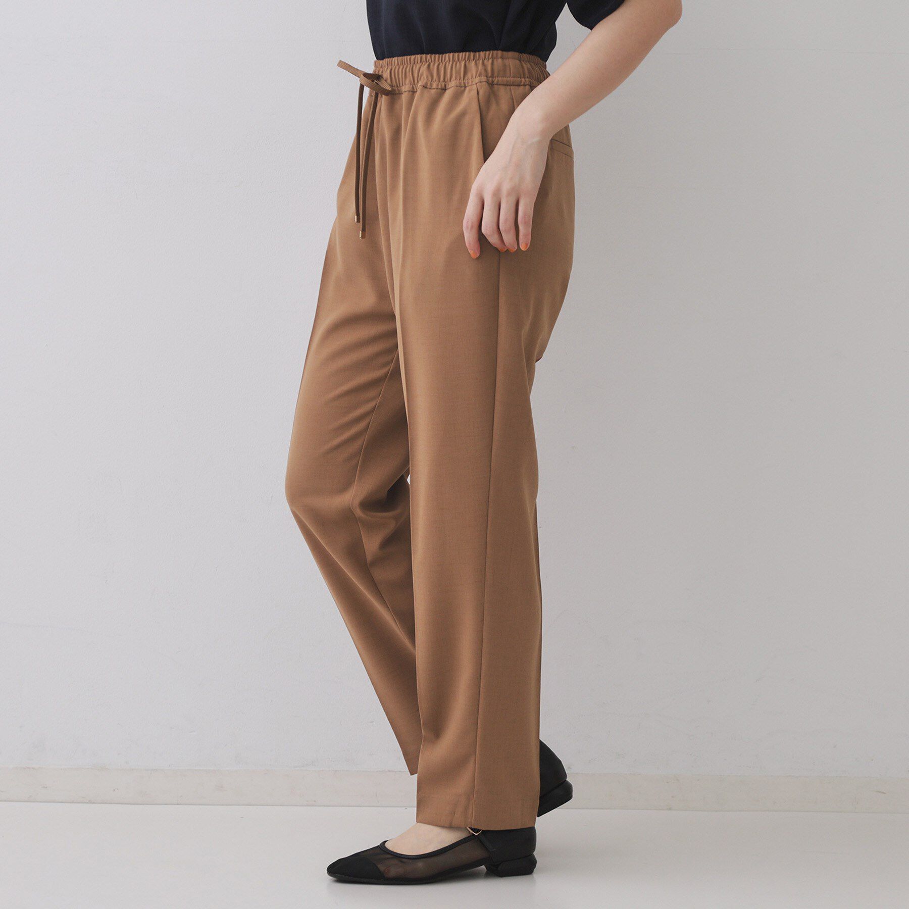 OPAQUE.CLIP「美脚イージーテーパードパンツ【防シワ/洗濯機洗い可/抗ピル/ストレッチ】《丈が選べる/SS-LLサイ」|その他|