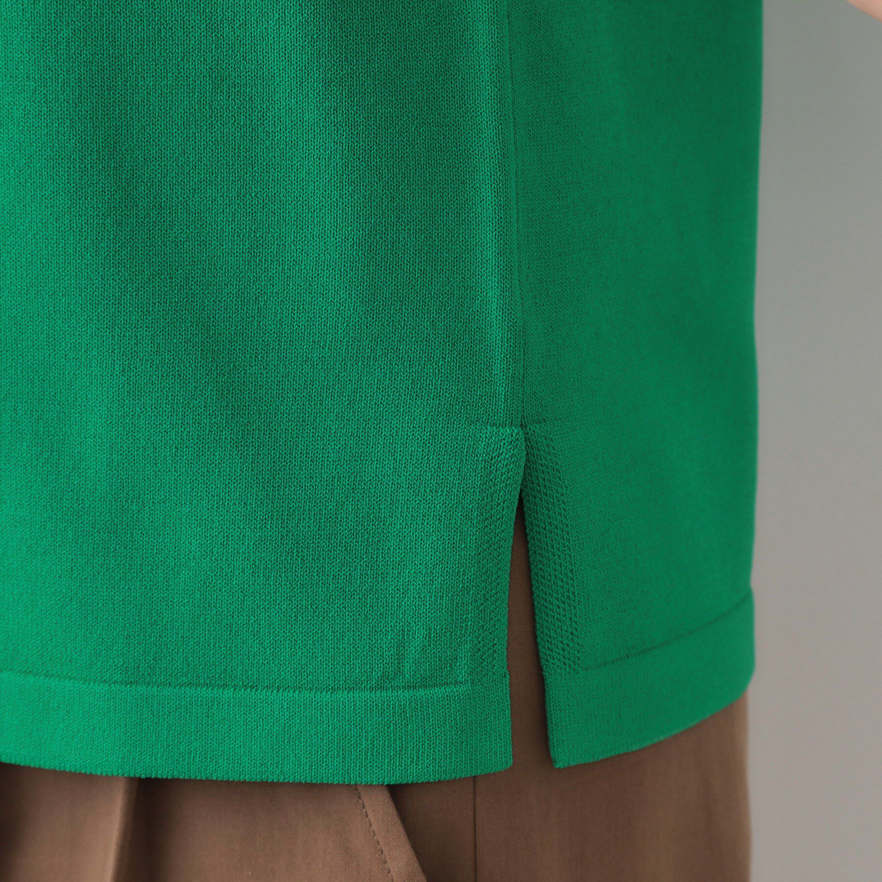 OPAQUE.CLIP「ラメテープロゴニット【洗濯機洗い可/抗ピル】」|ニット・セーター|