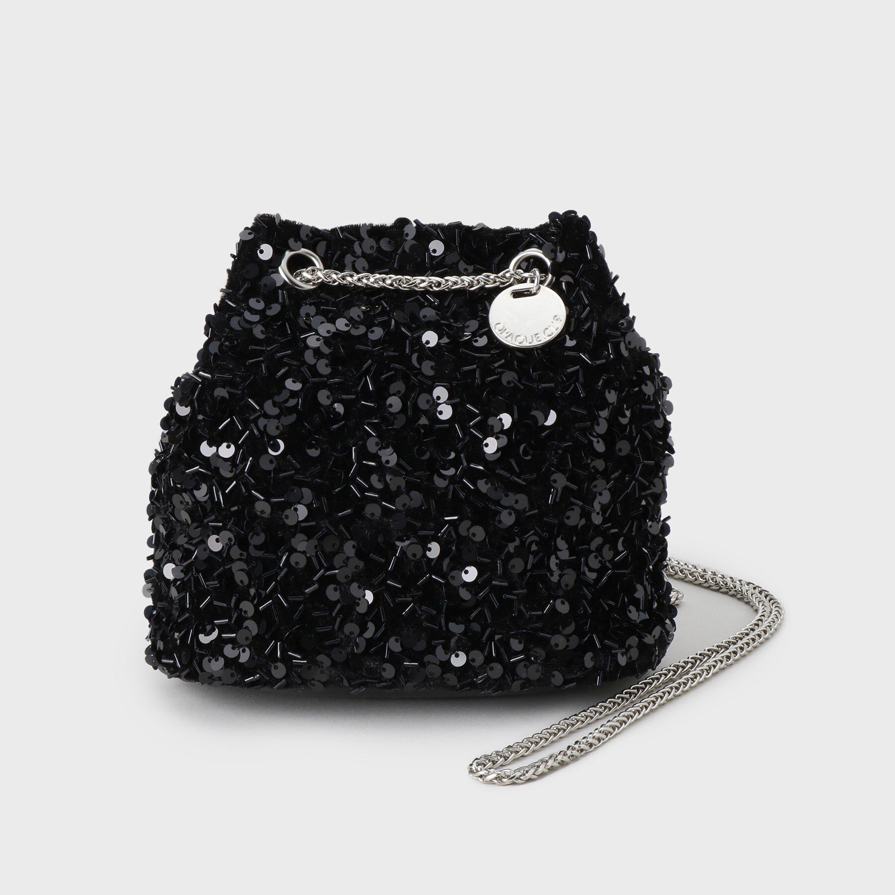 OPAQUE.CLIP「【2WAY】素材アソートシャイニー巾着ミニショルダーバッグ」|ショルダー・メッセンジャー|