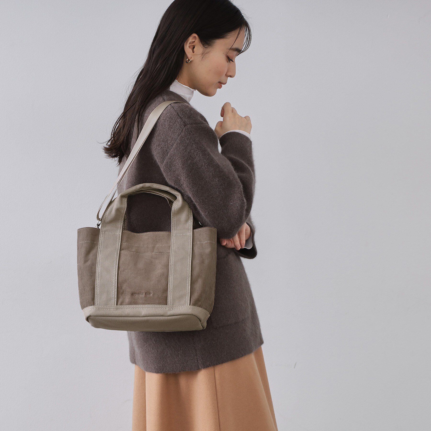 OPAQUE.CLIP「【2WAY／多ポケット】3層セパレートミドルトートバッグ」|トートバッグ|